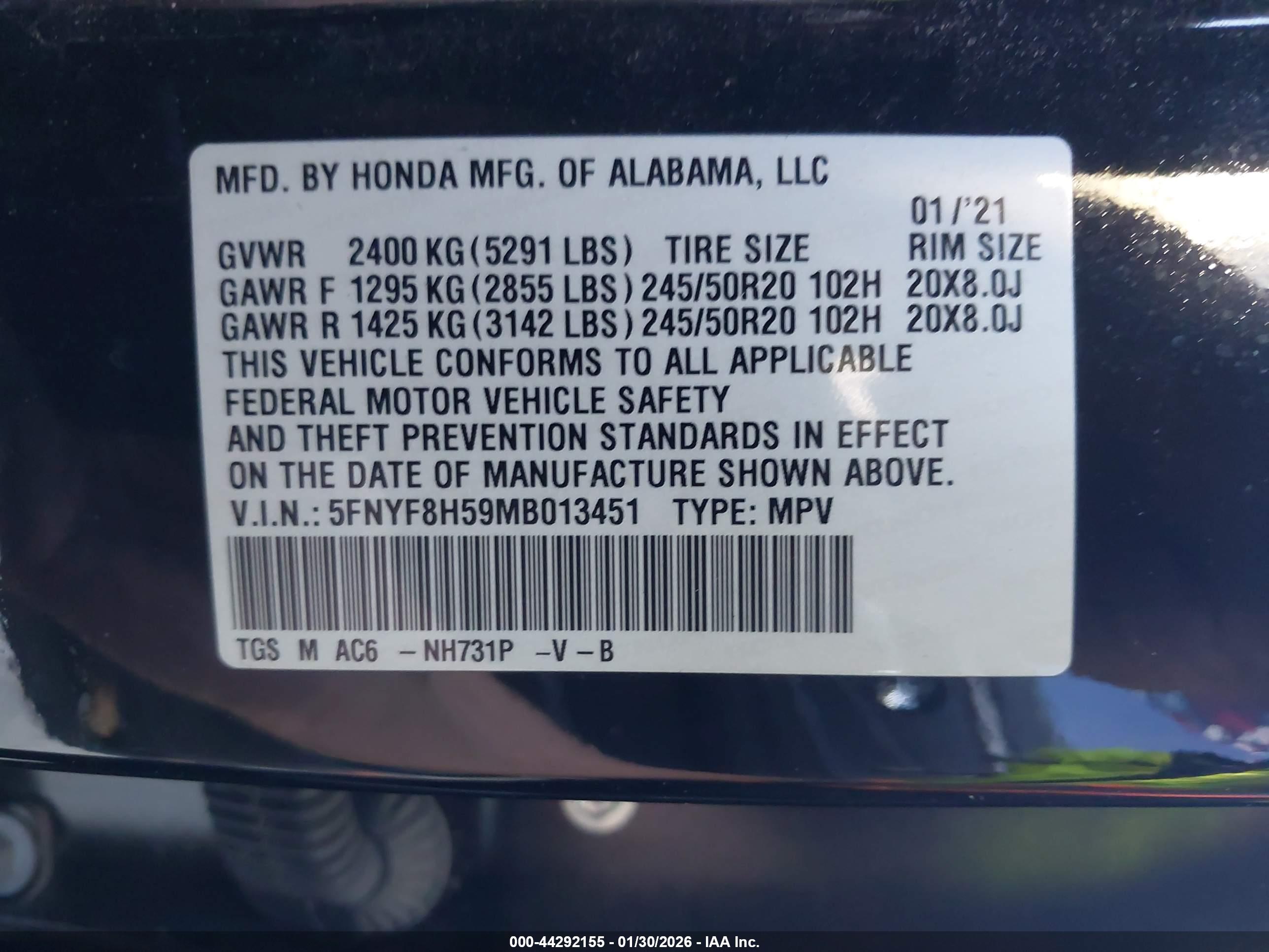 HONDA PASSPORT image 9