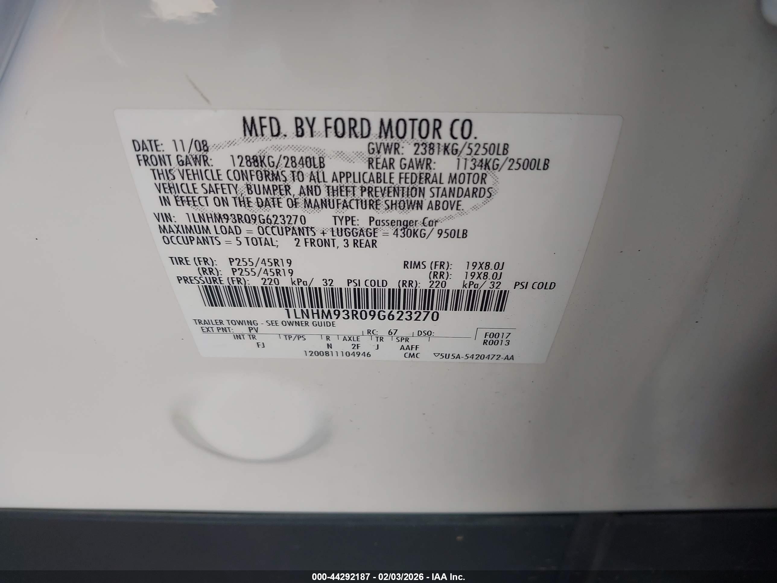 LINCOLN MKS image 9