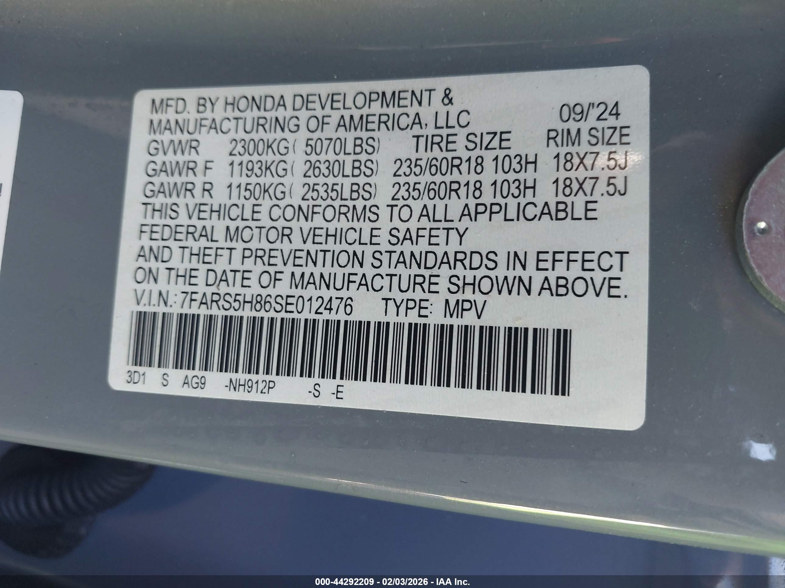 HONDA CR-V image 9