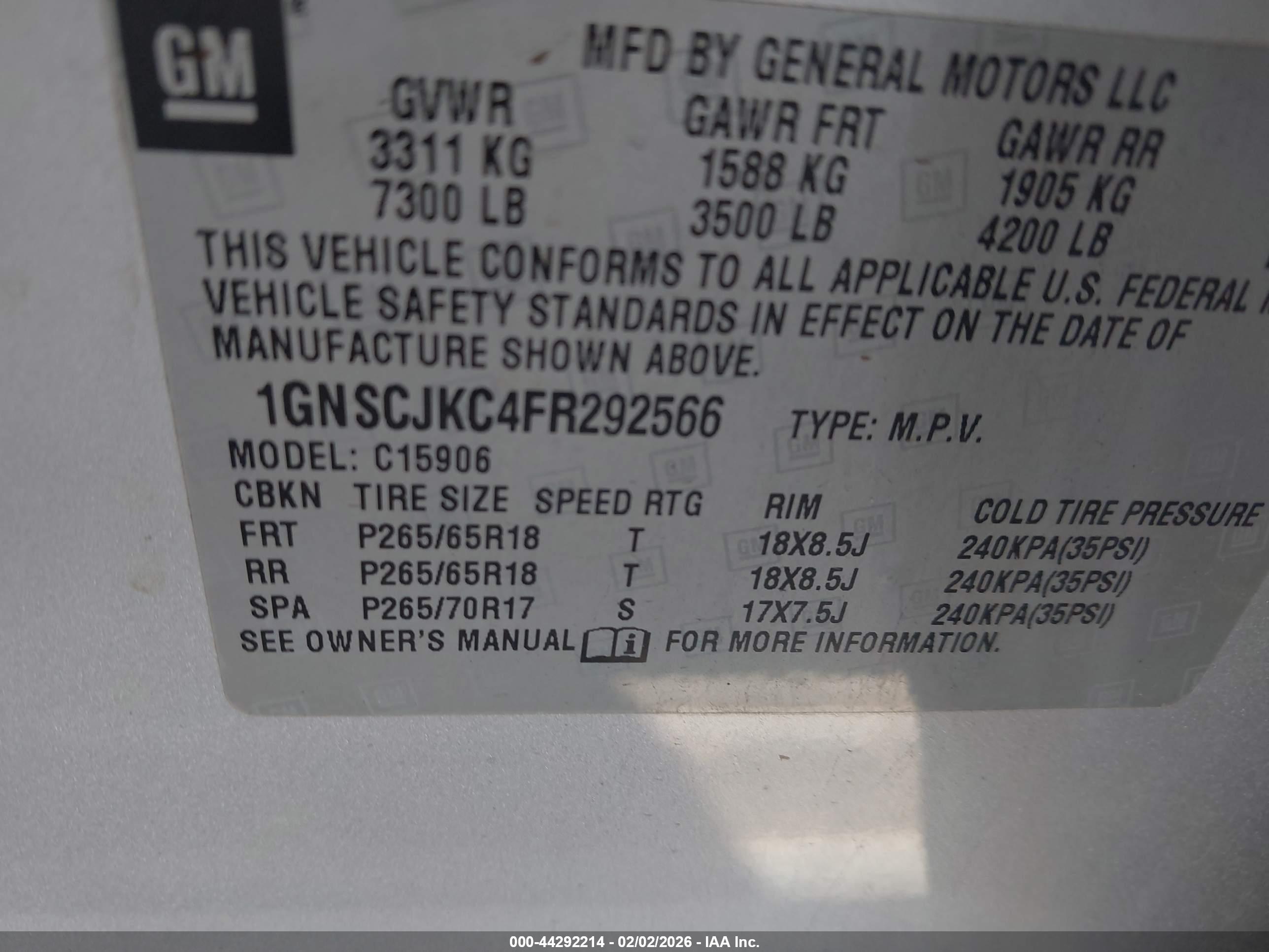 CHEVROLET SUBURBAN image 9