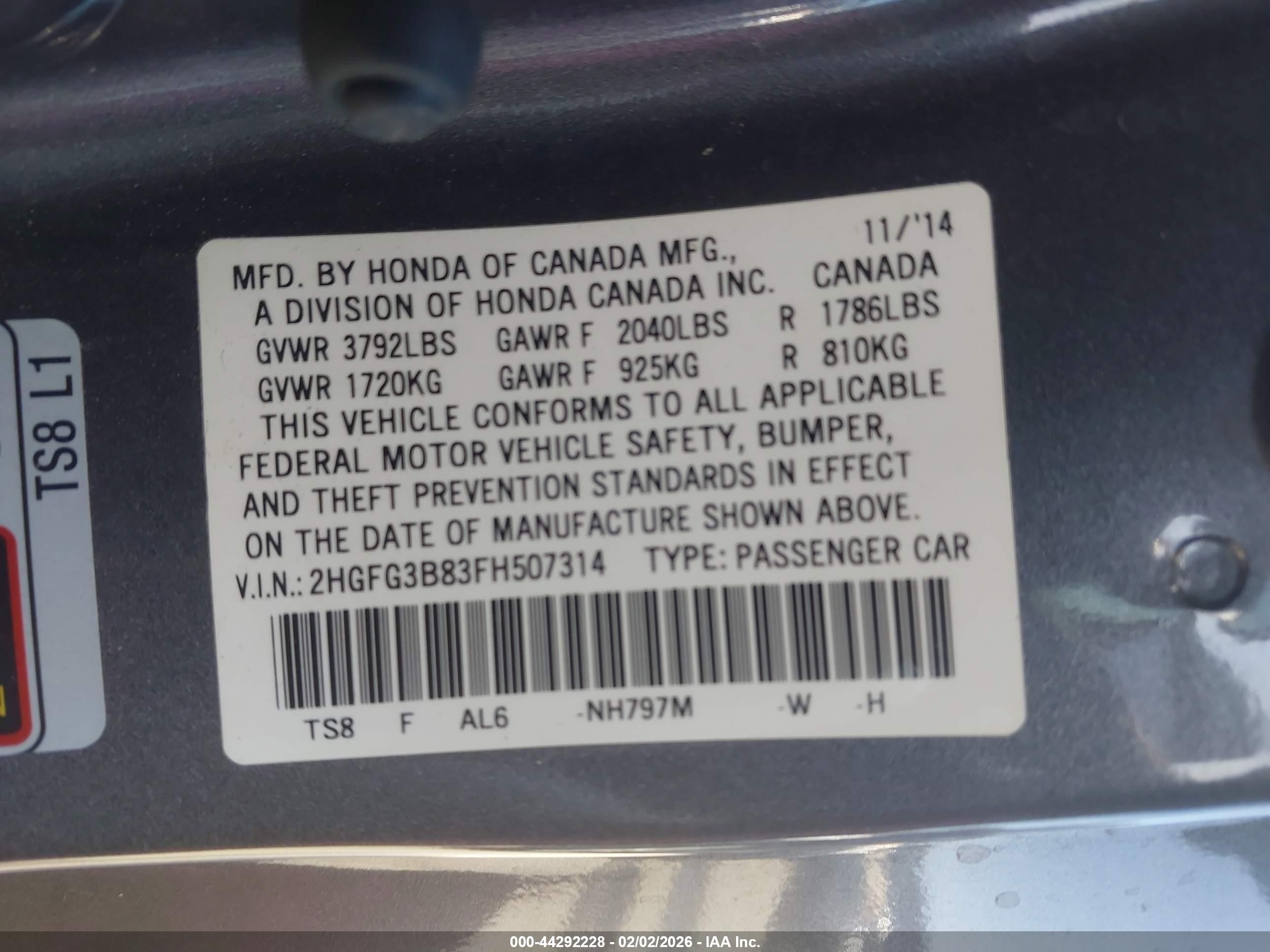 HONDA CIVIC image 9