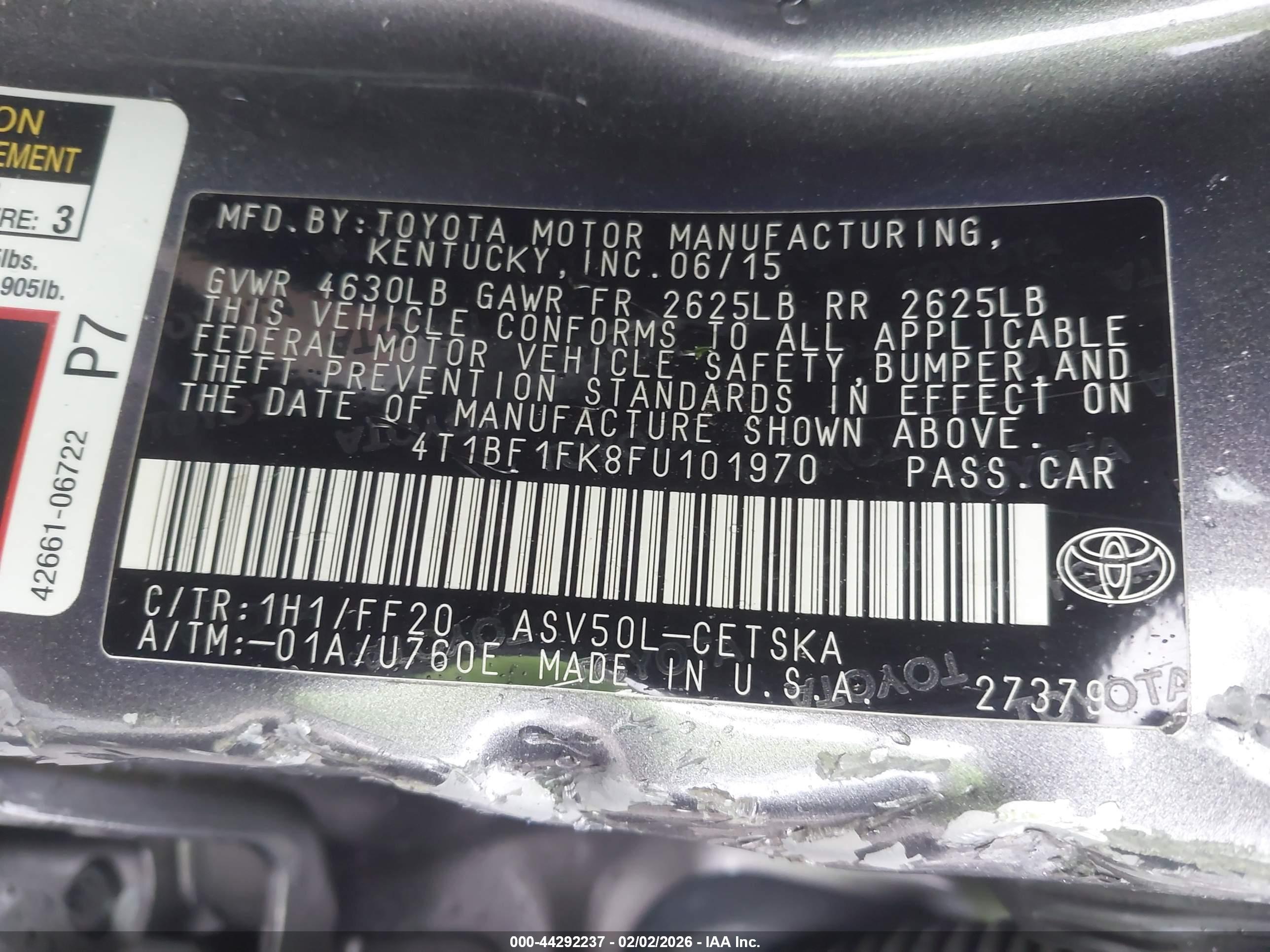 TOYOTA CAMRY image 9