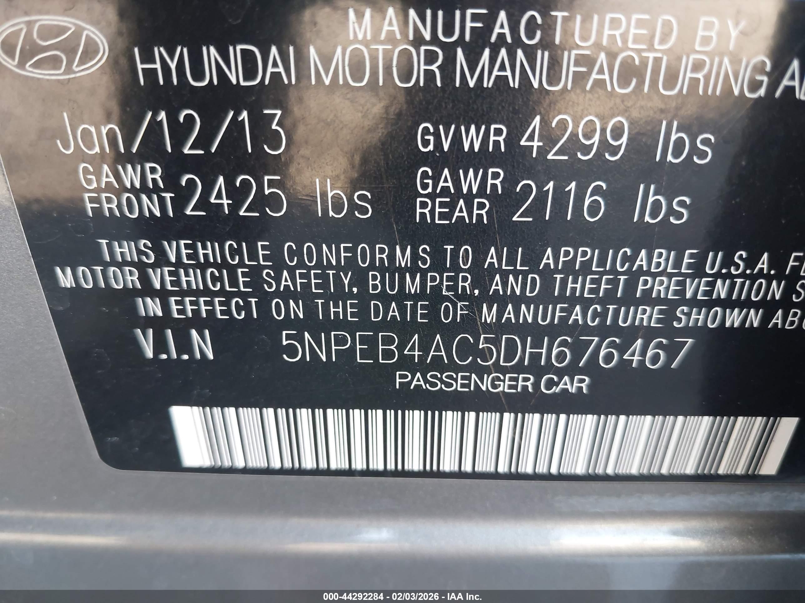 HYUNDAI SONATA image 9