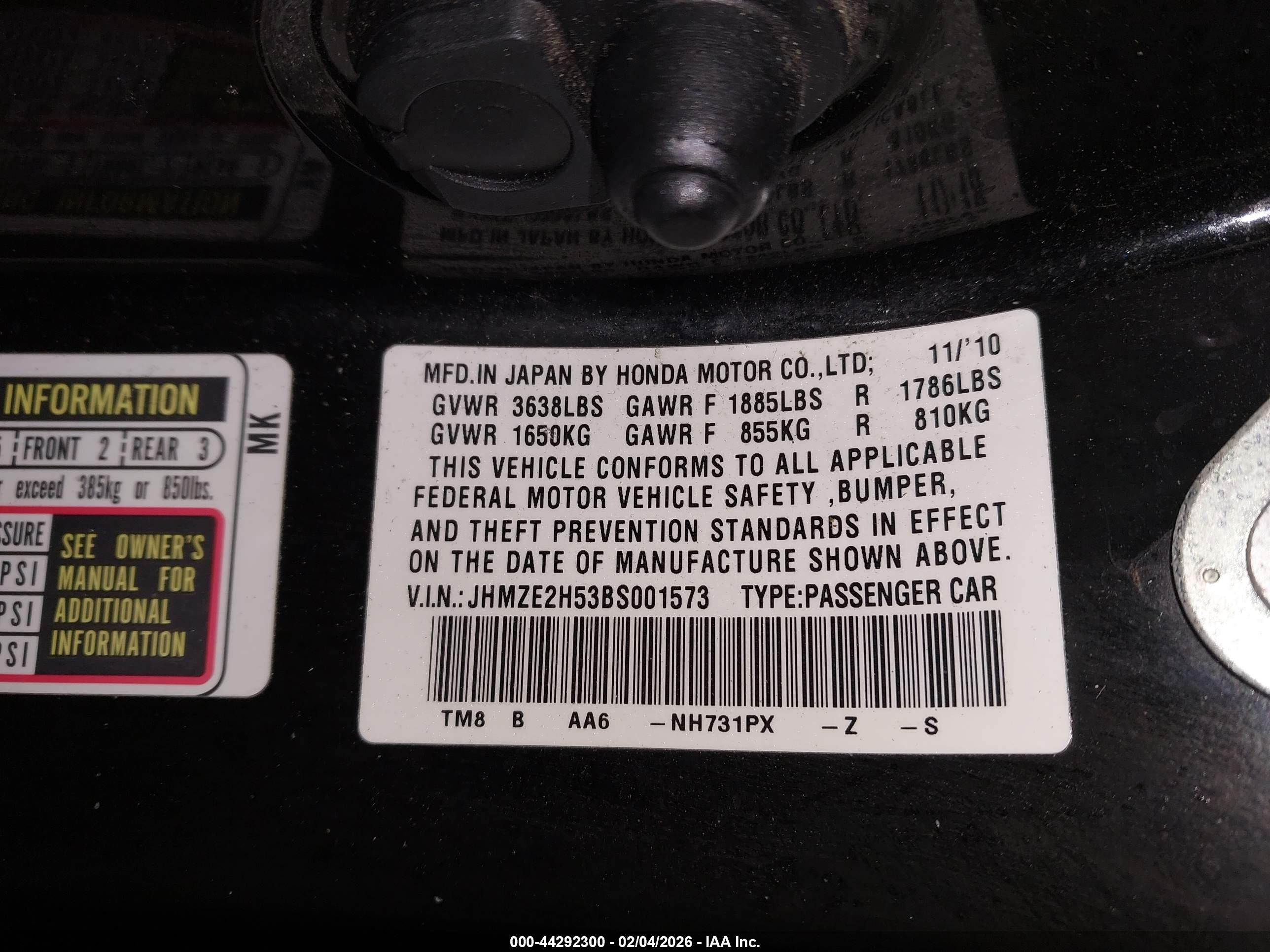 HONDA INSIGHT image 9