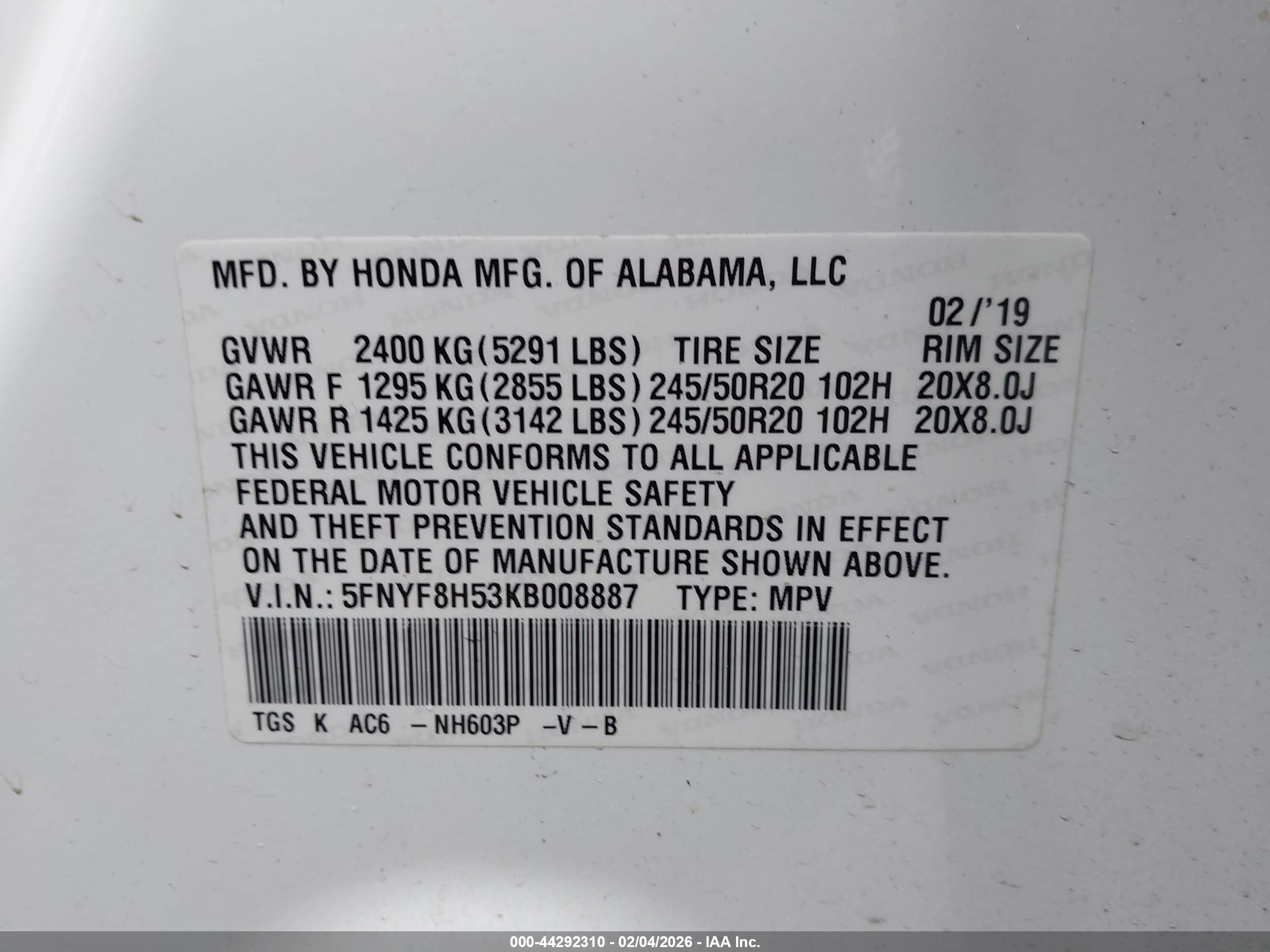 HONDA PASSPORT image 9