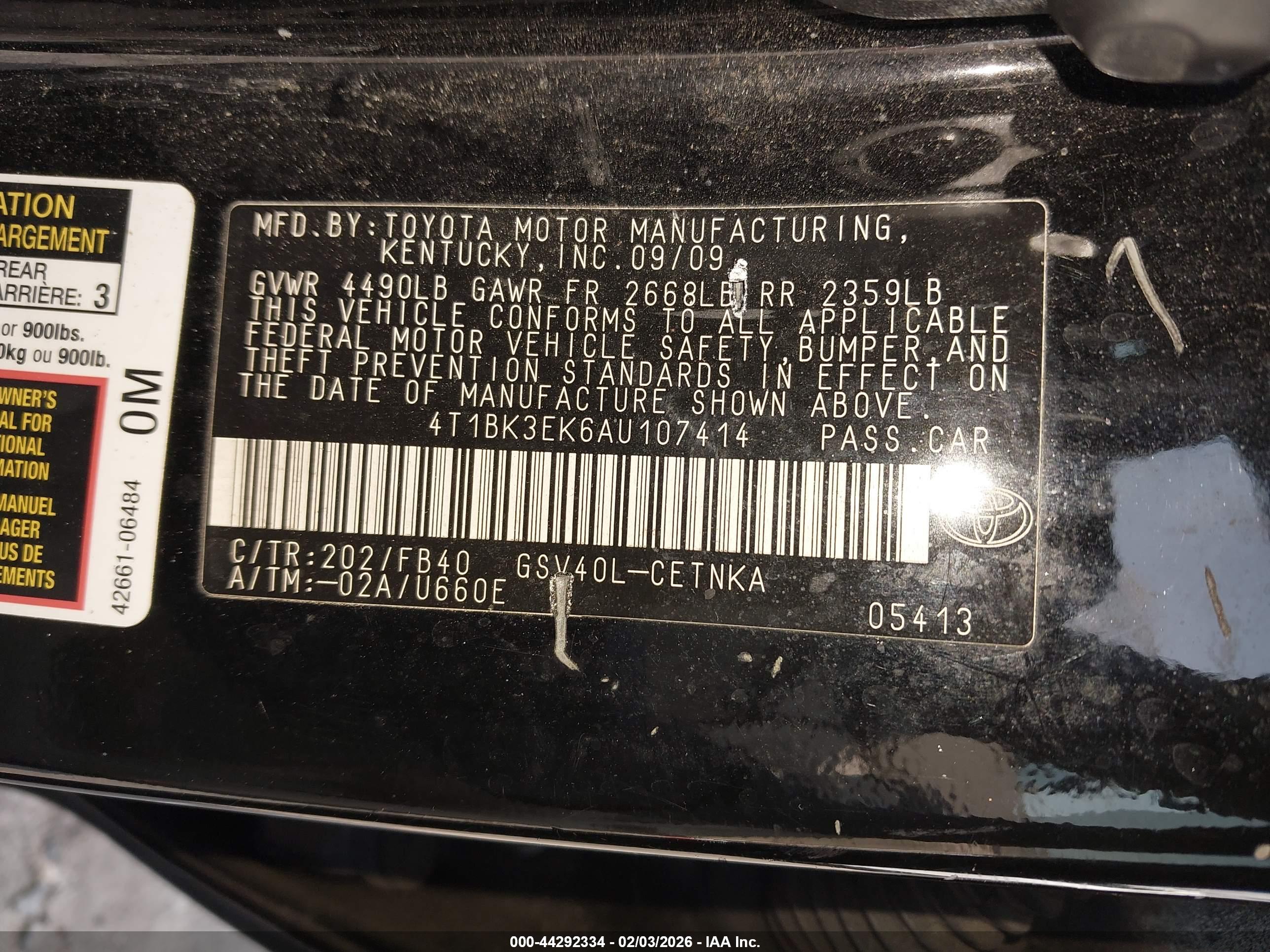 TOYOTA CAMRY image 9