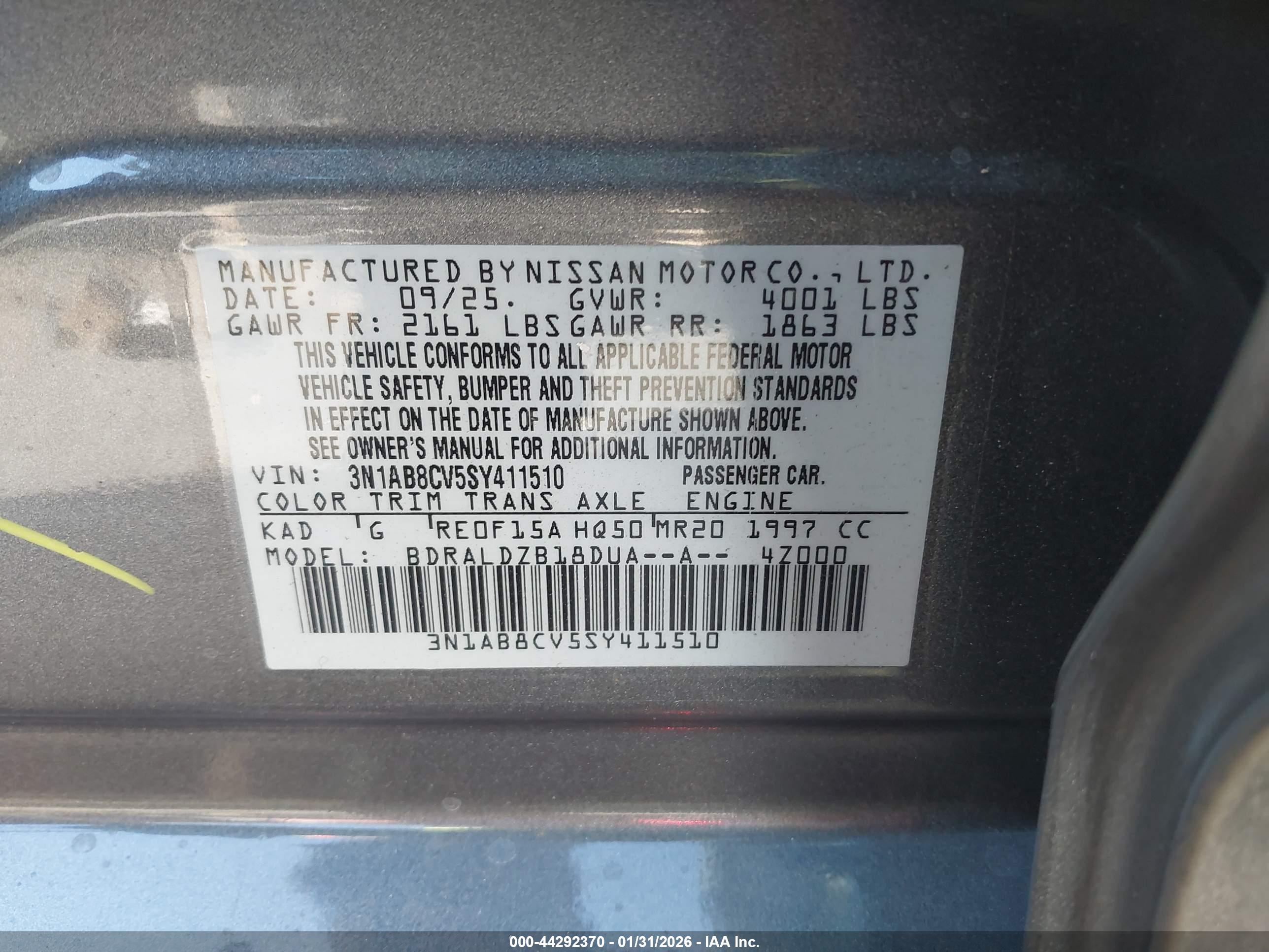 NISSAN SENTRA image 9