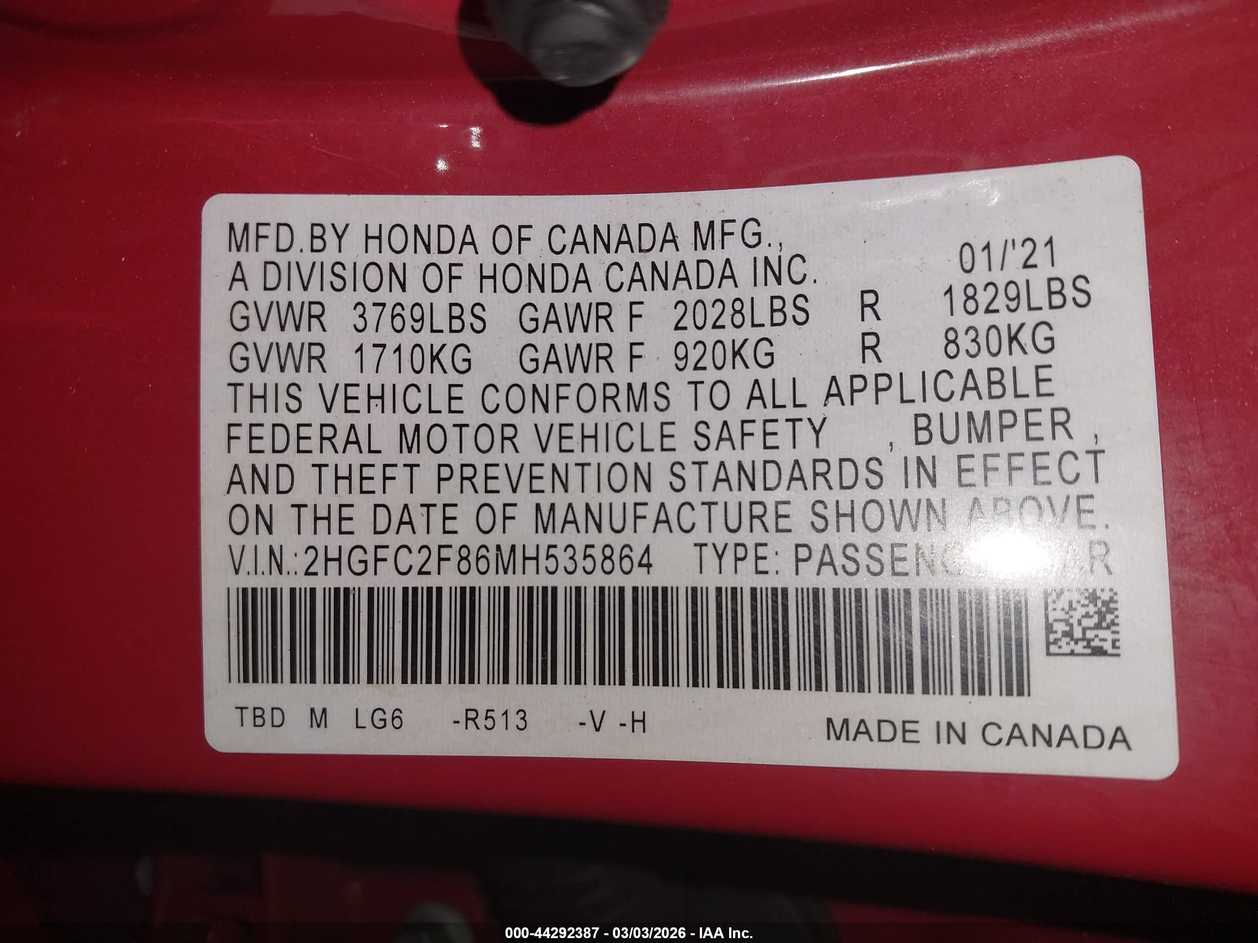 HONDA CIVIC image 9