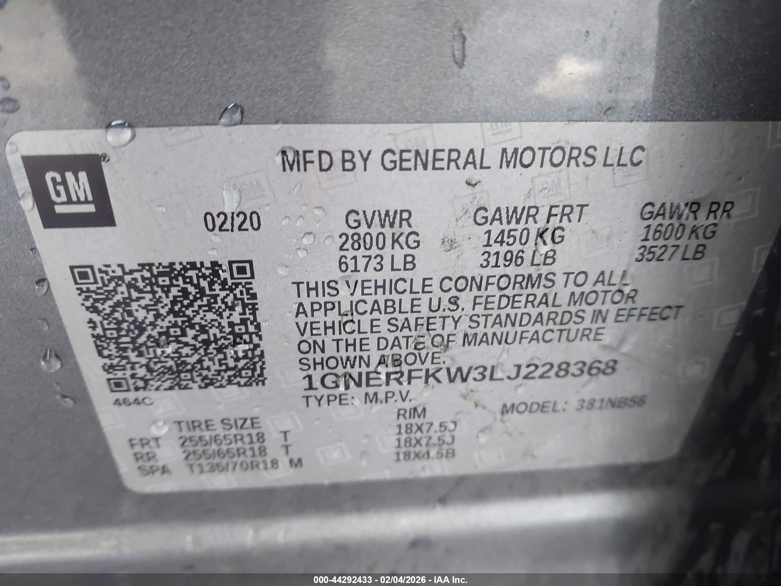 CHEVROLET TRAVERSE image 9
