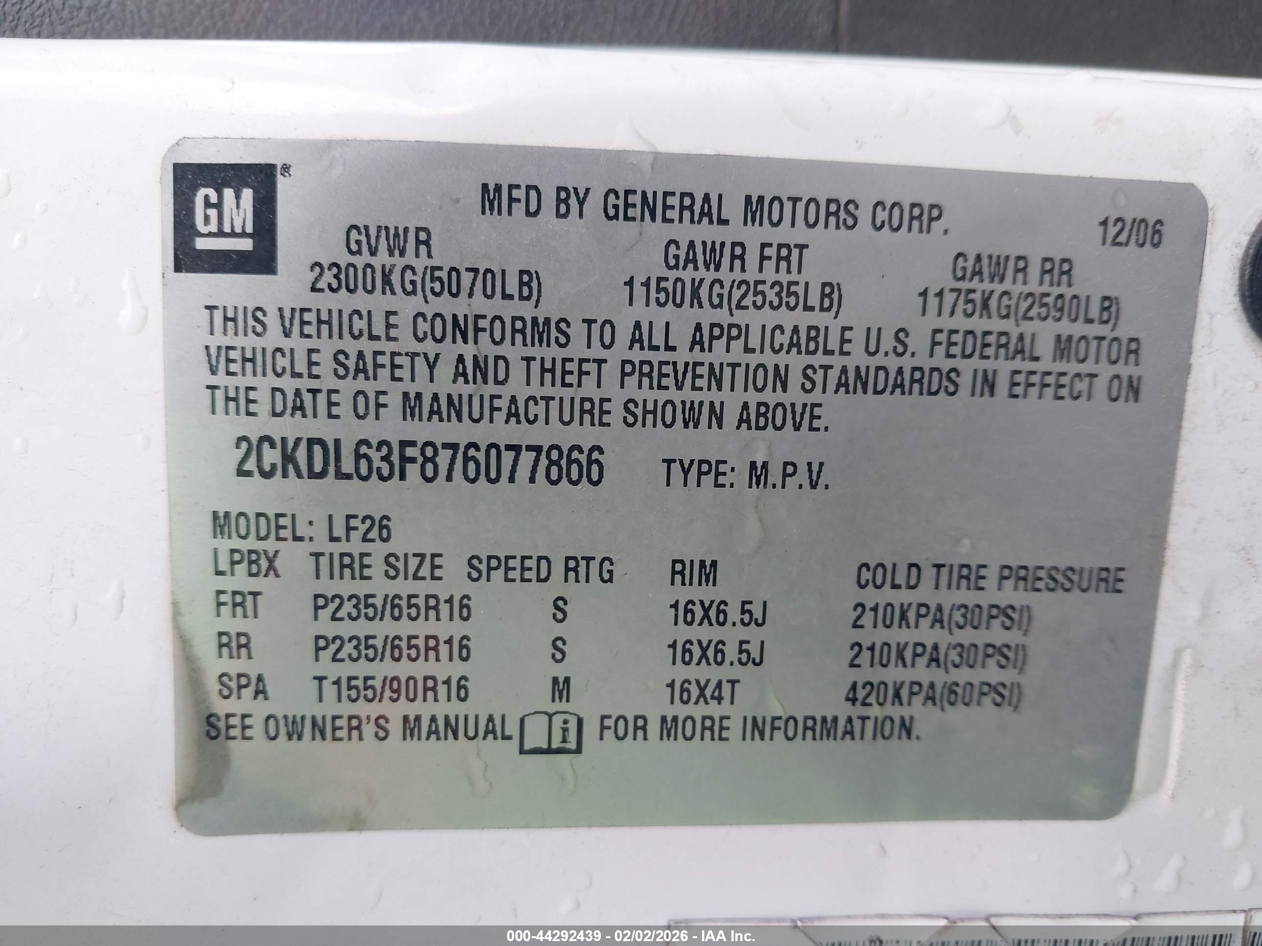 PONTIAC TORRENT image 9