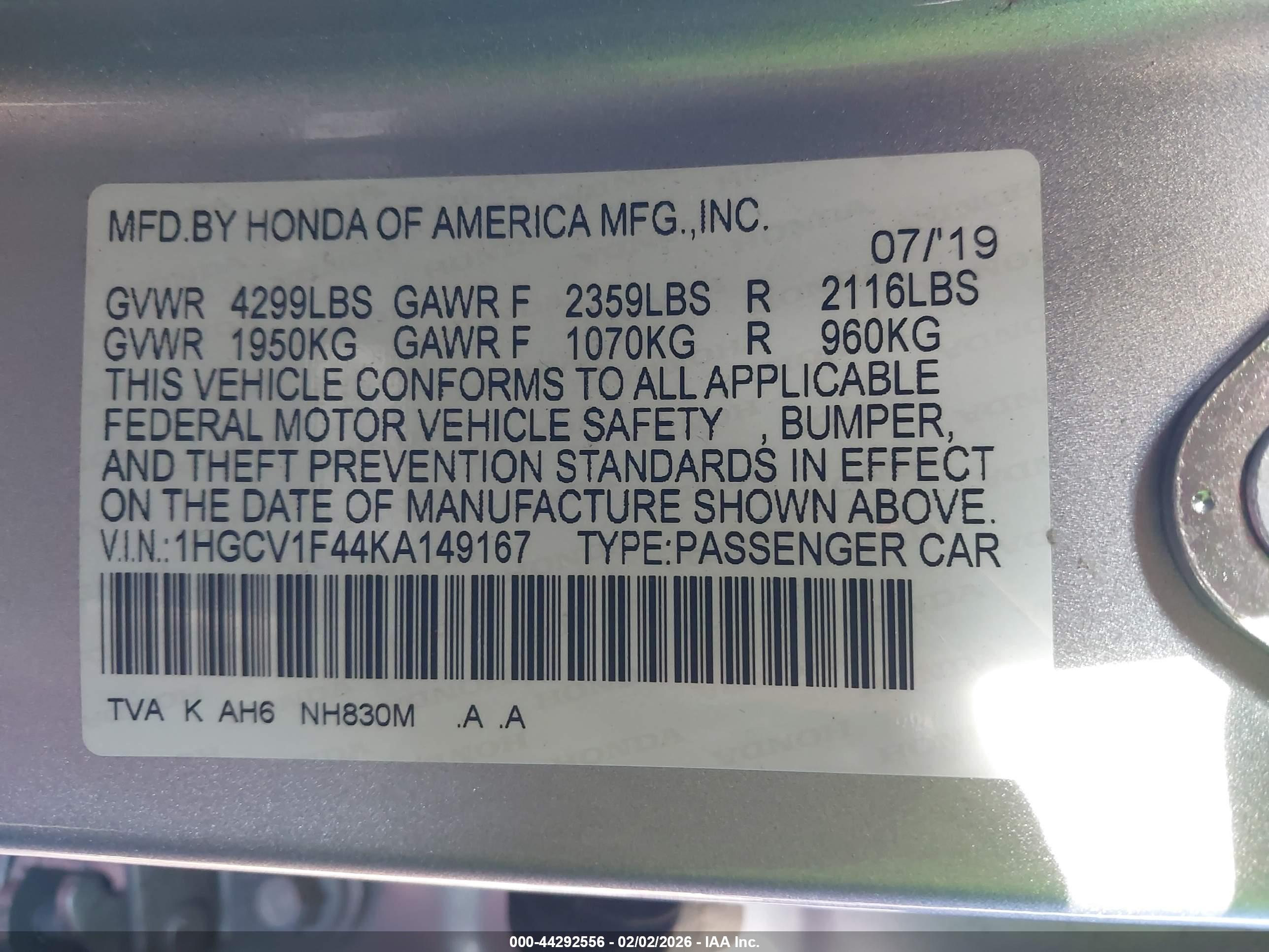 HONDA ACCORD image 9