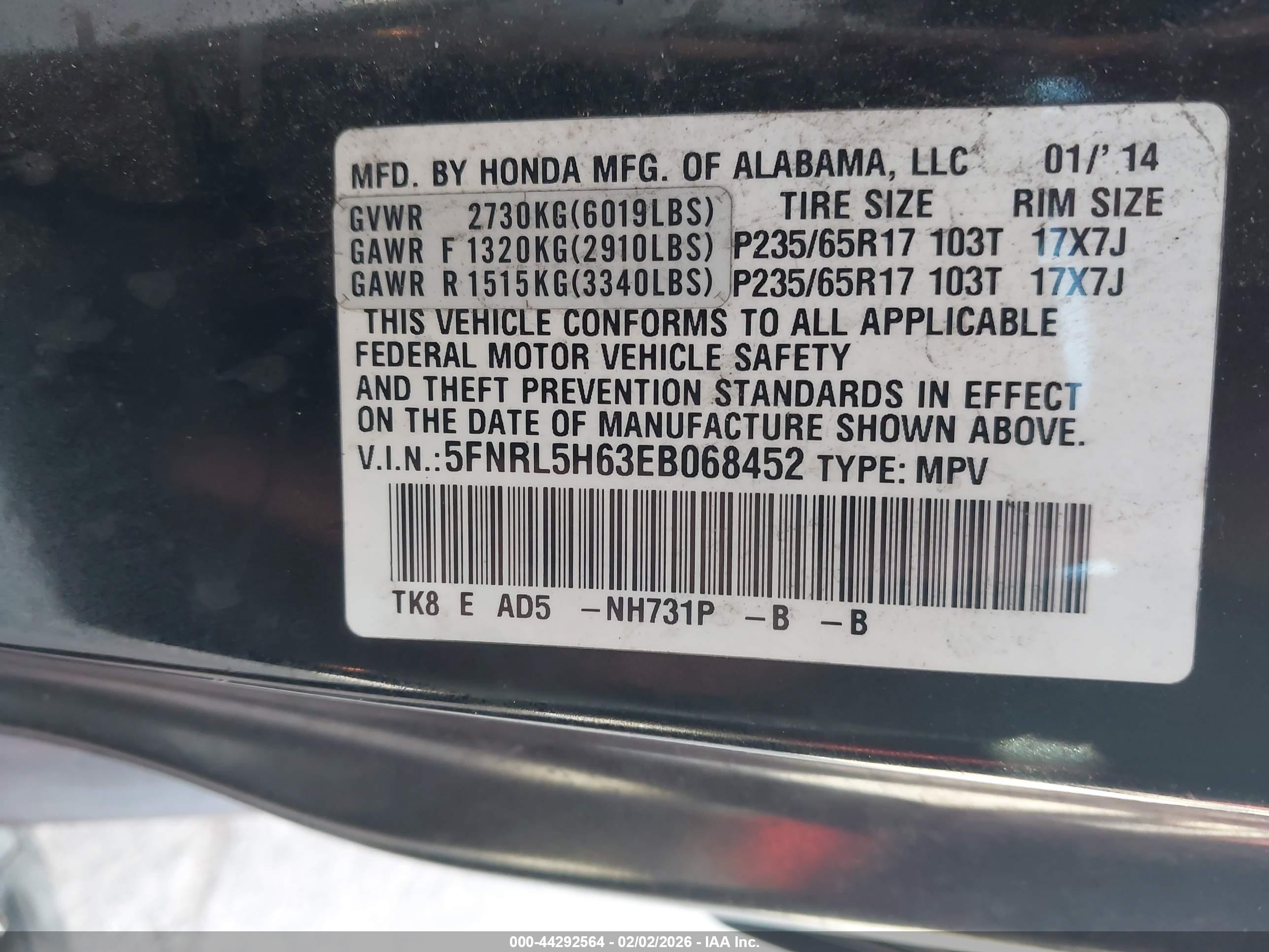 HONDA ODYSSEY image 9