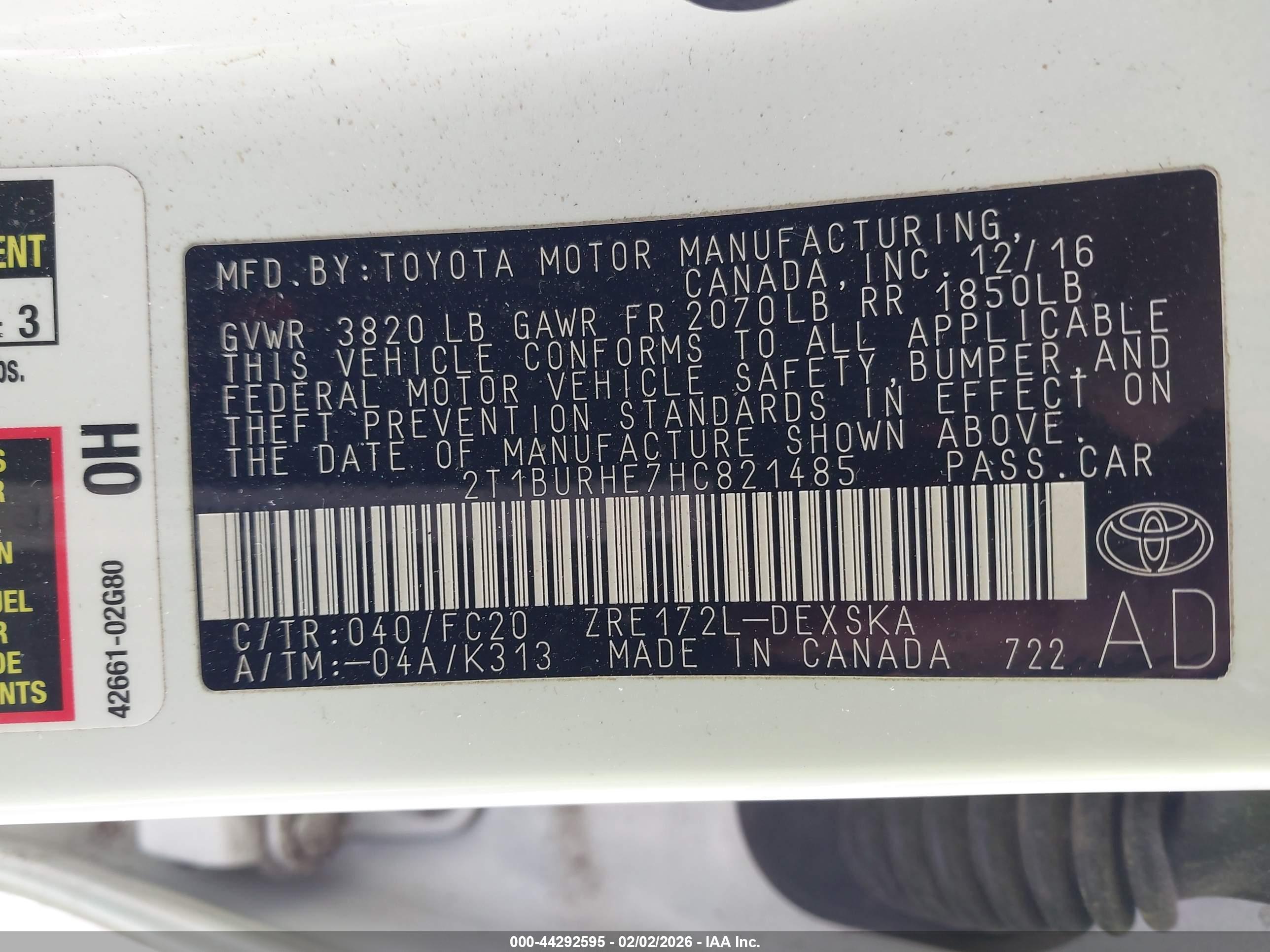 TOYOTA COROLLA image 9