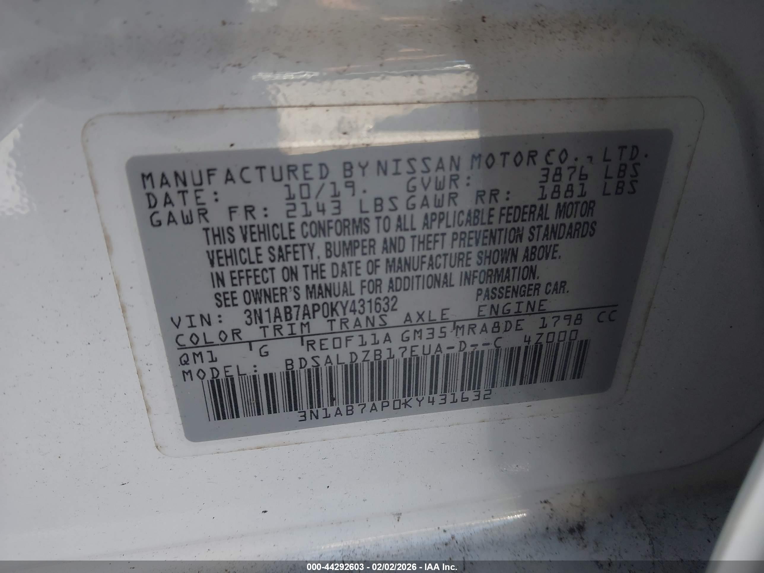 NISSAN SENTRA image 9