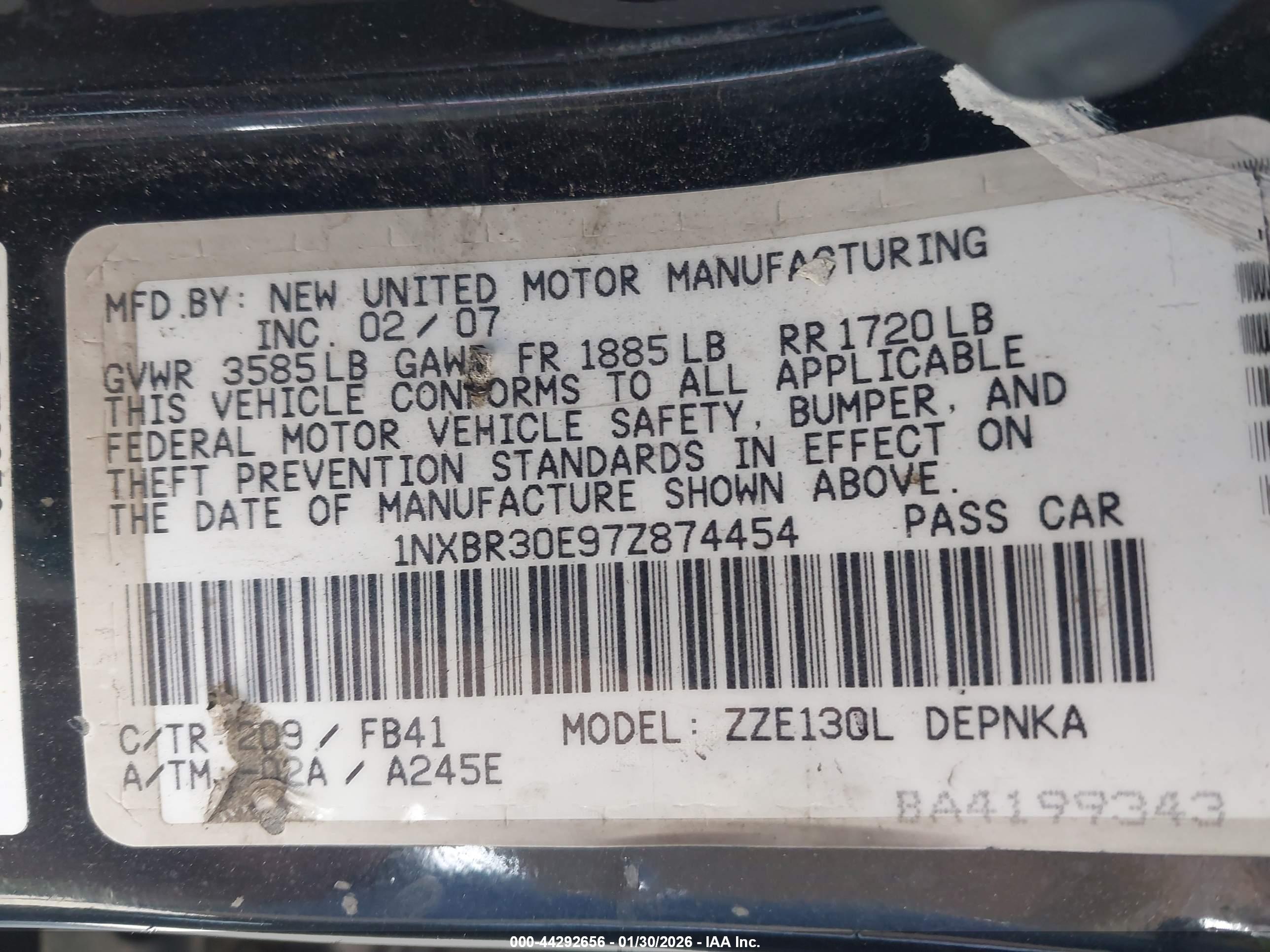 TOYOTA COROLLA image 9