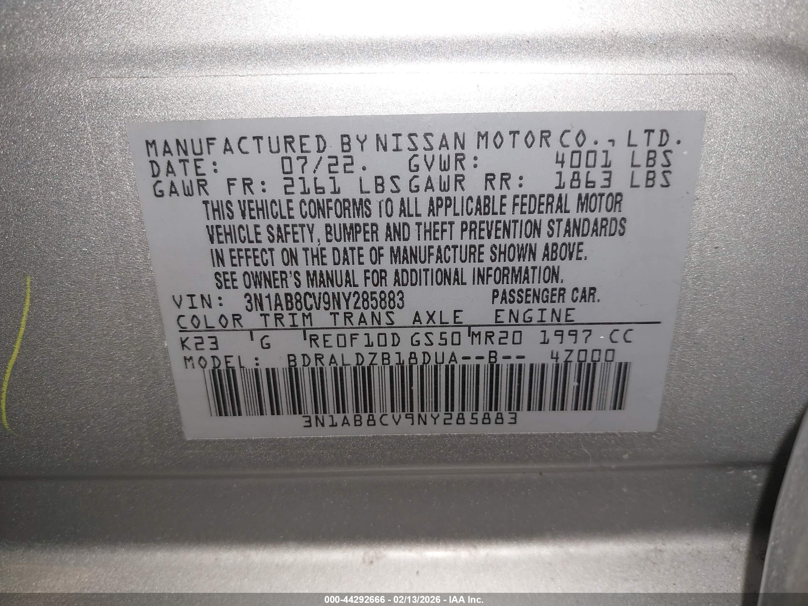 NISSAN SENTRA image 9