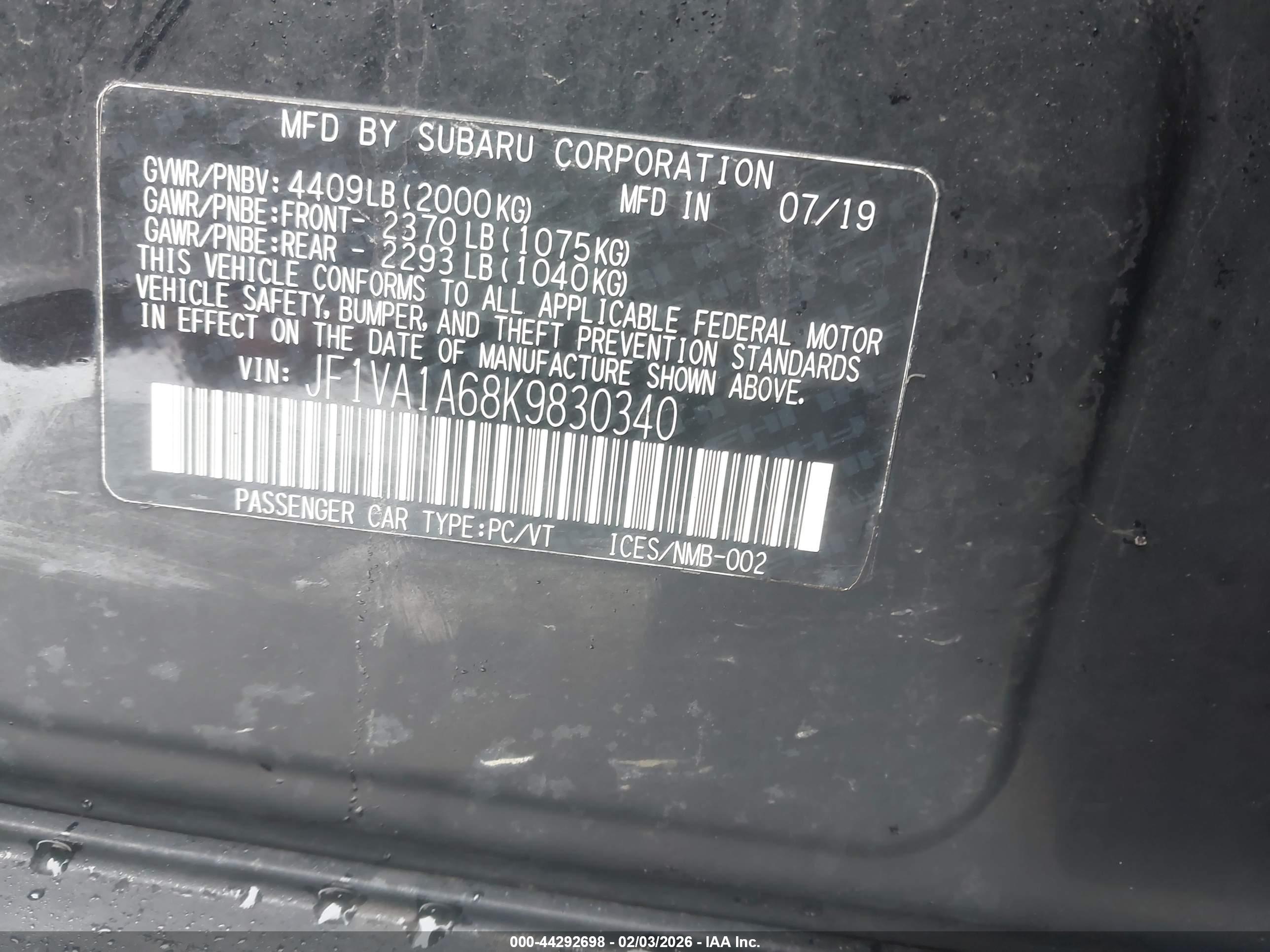 SUBARU WRX image 9