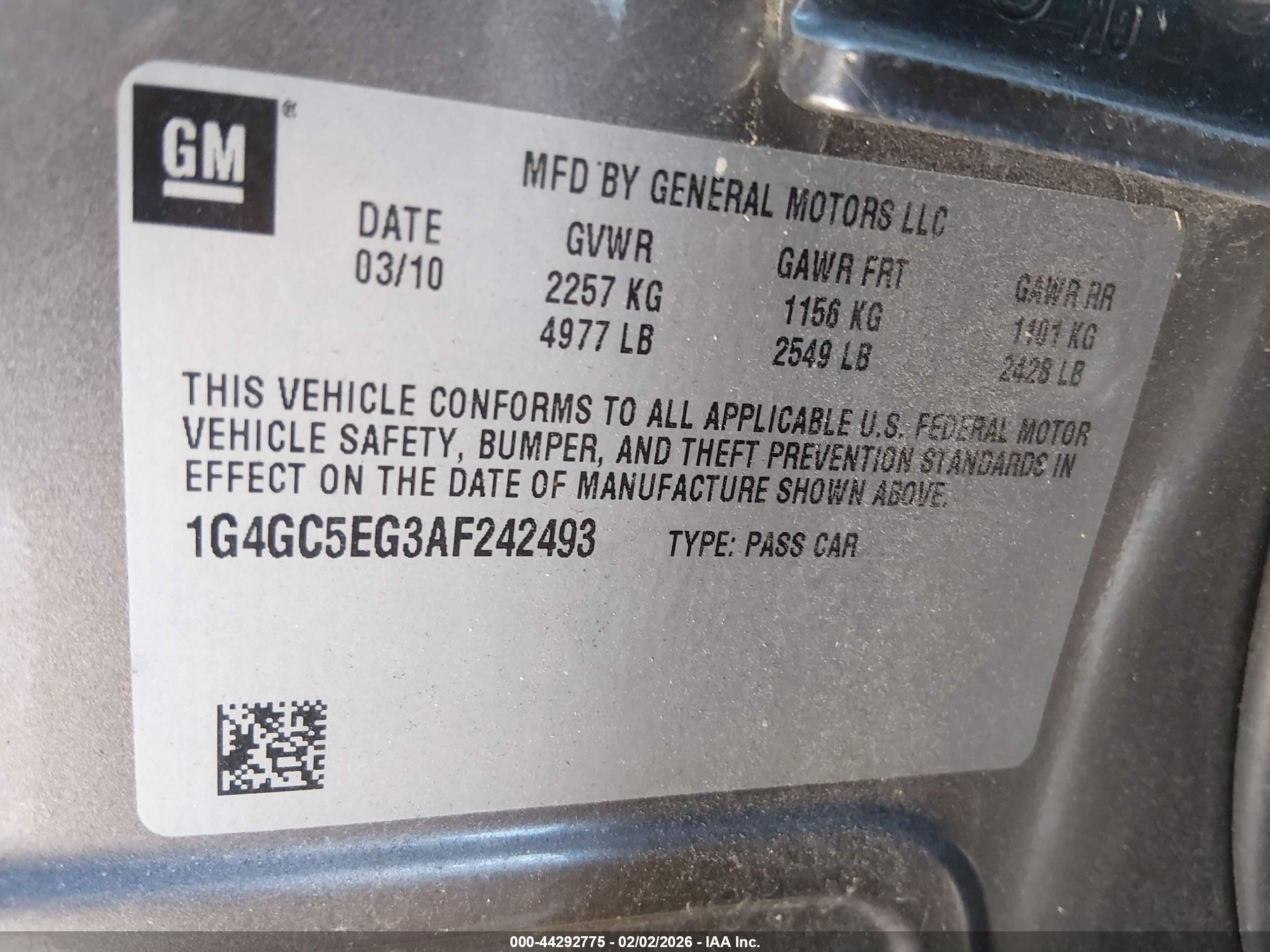 BUICK LACROSSE image 9
