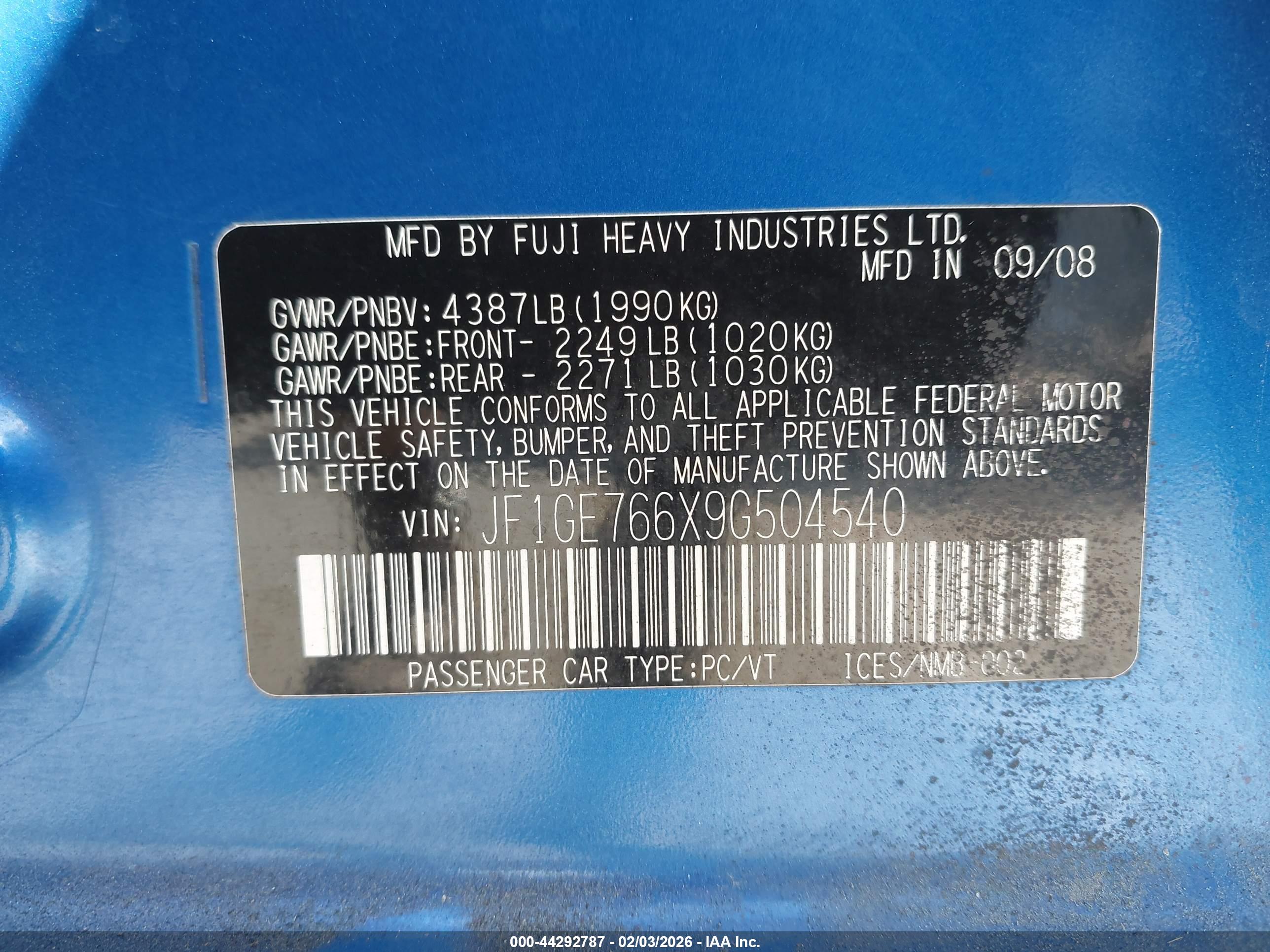 SUBARU IMPREZA image 9
