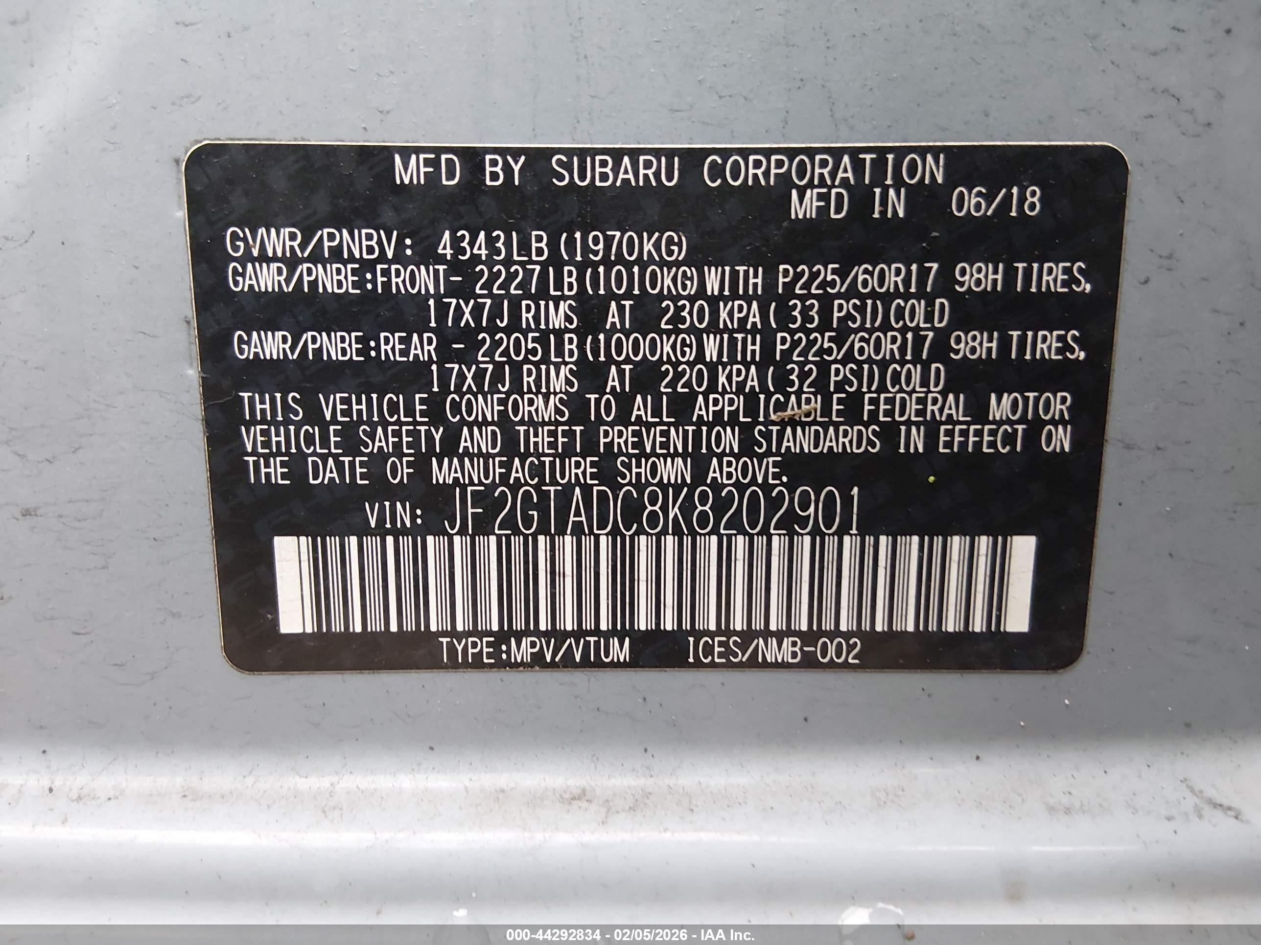 SUBARU CROSSTREK image 9