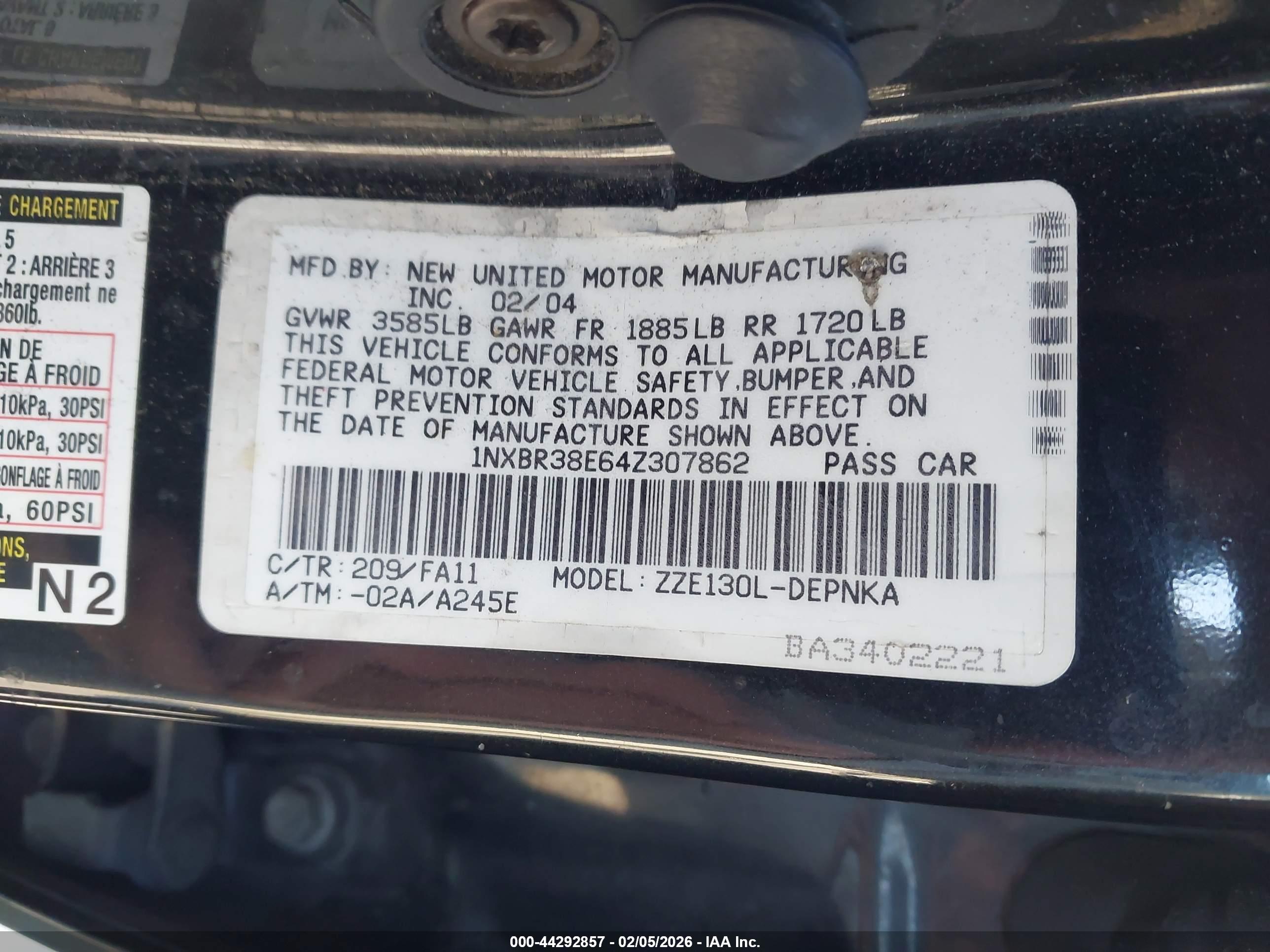 TOYOTA COROLLA image 9