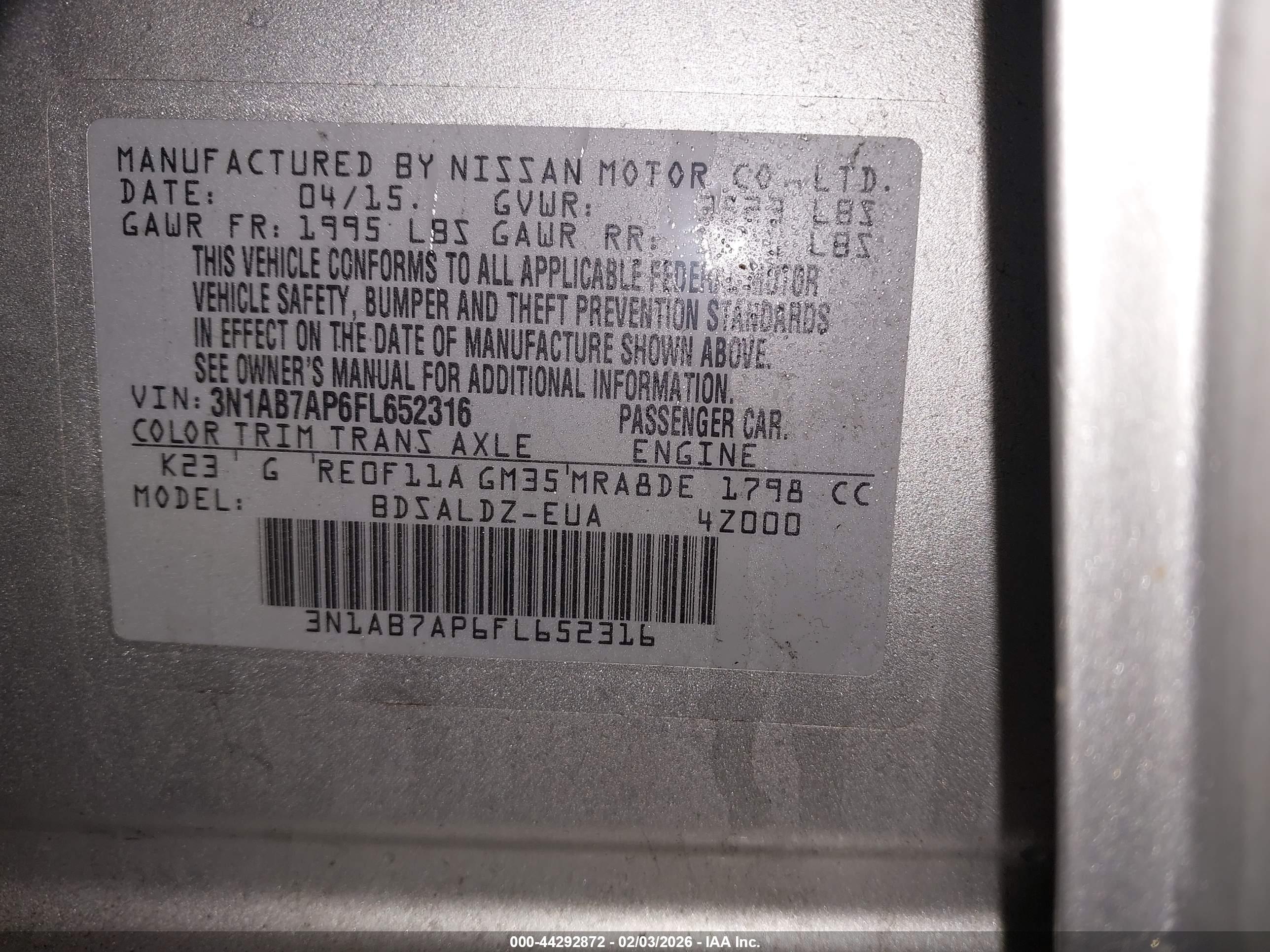 NISSAN SENTRA image 9