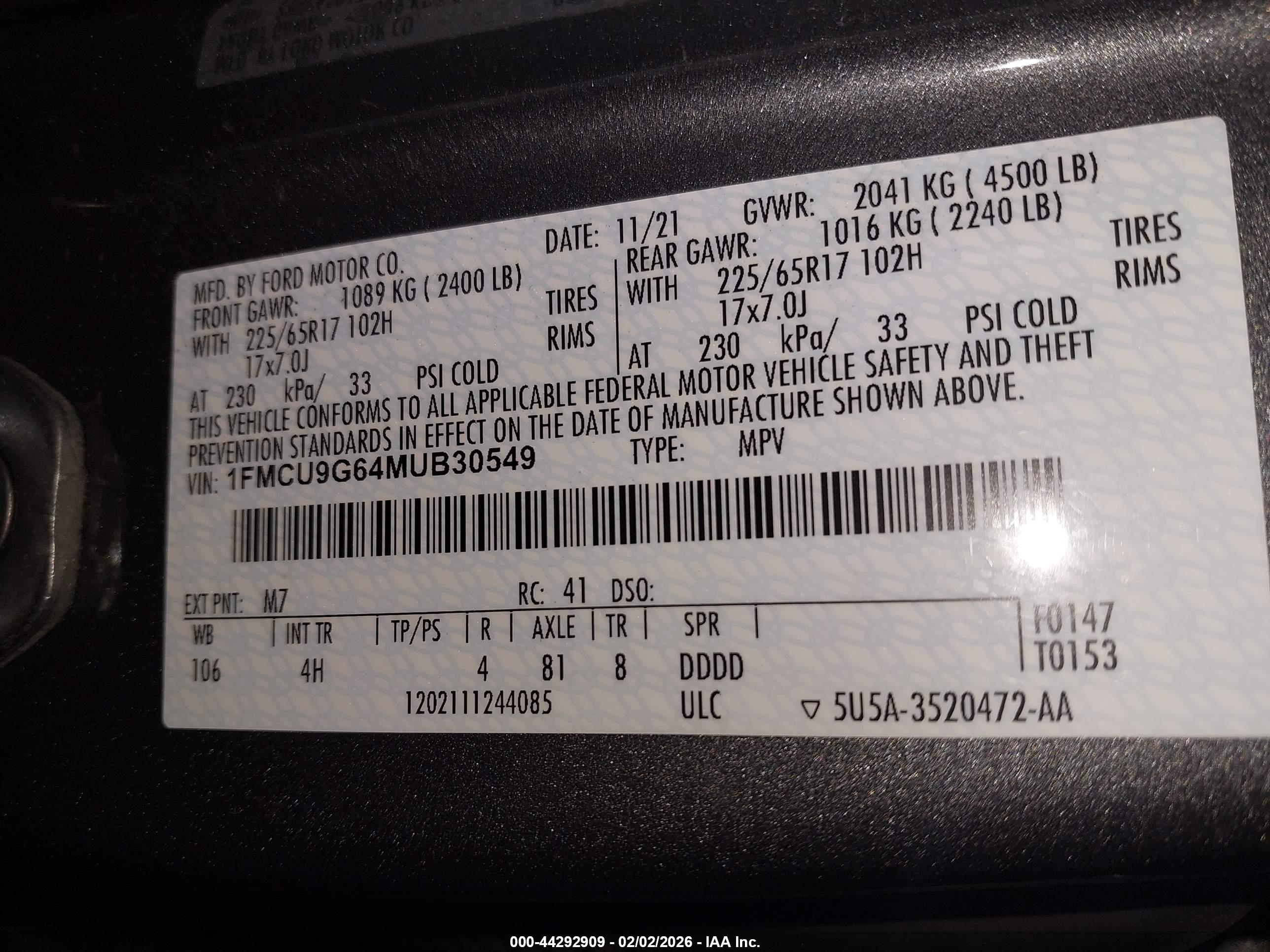 FORD ESCAPE image 9