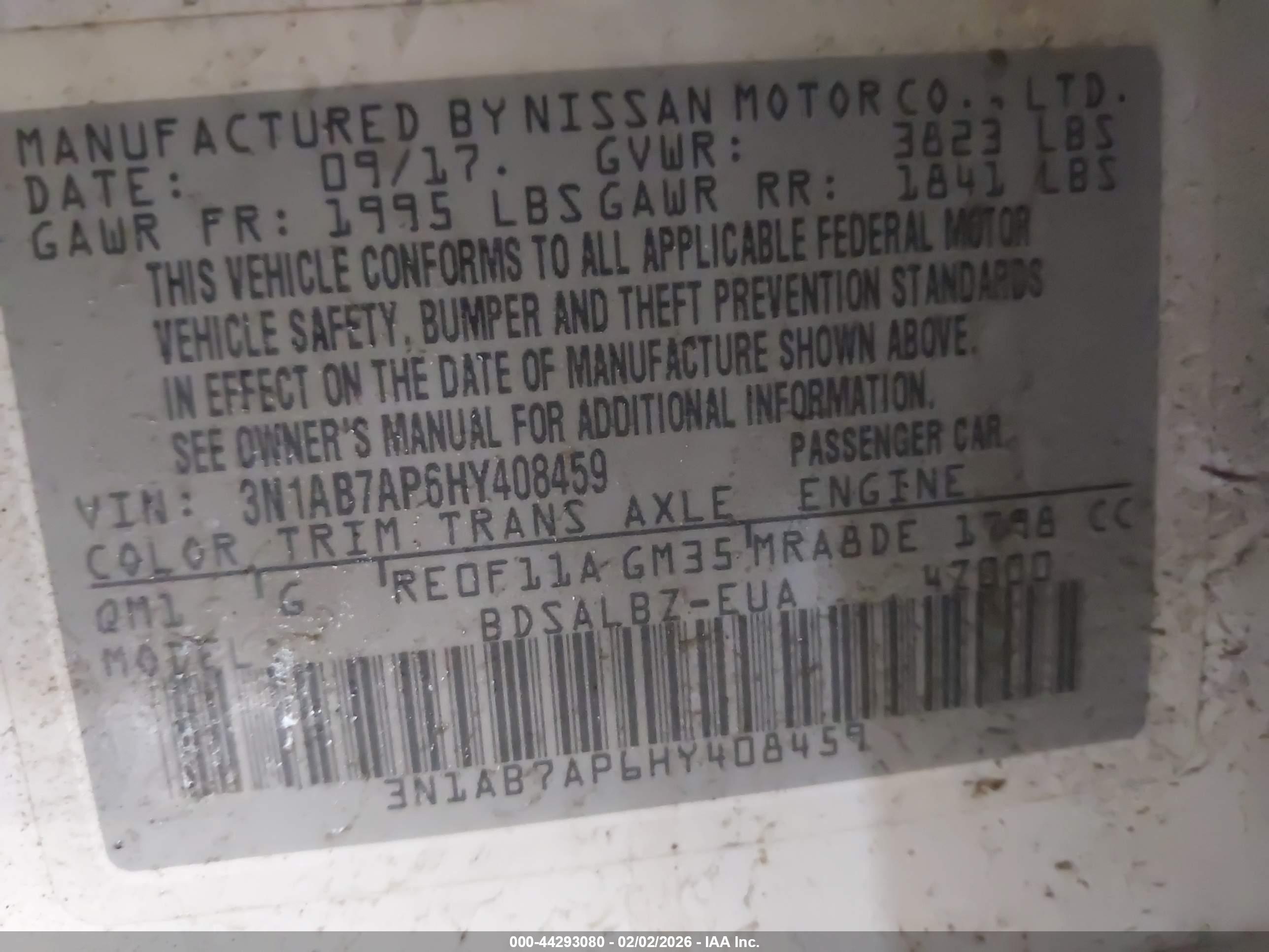 NISSAN SENTRA image 9