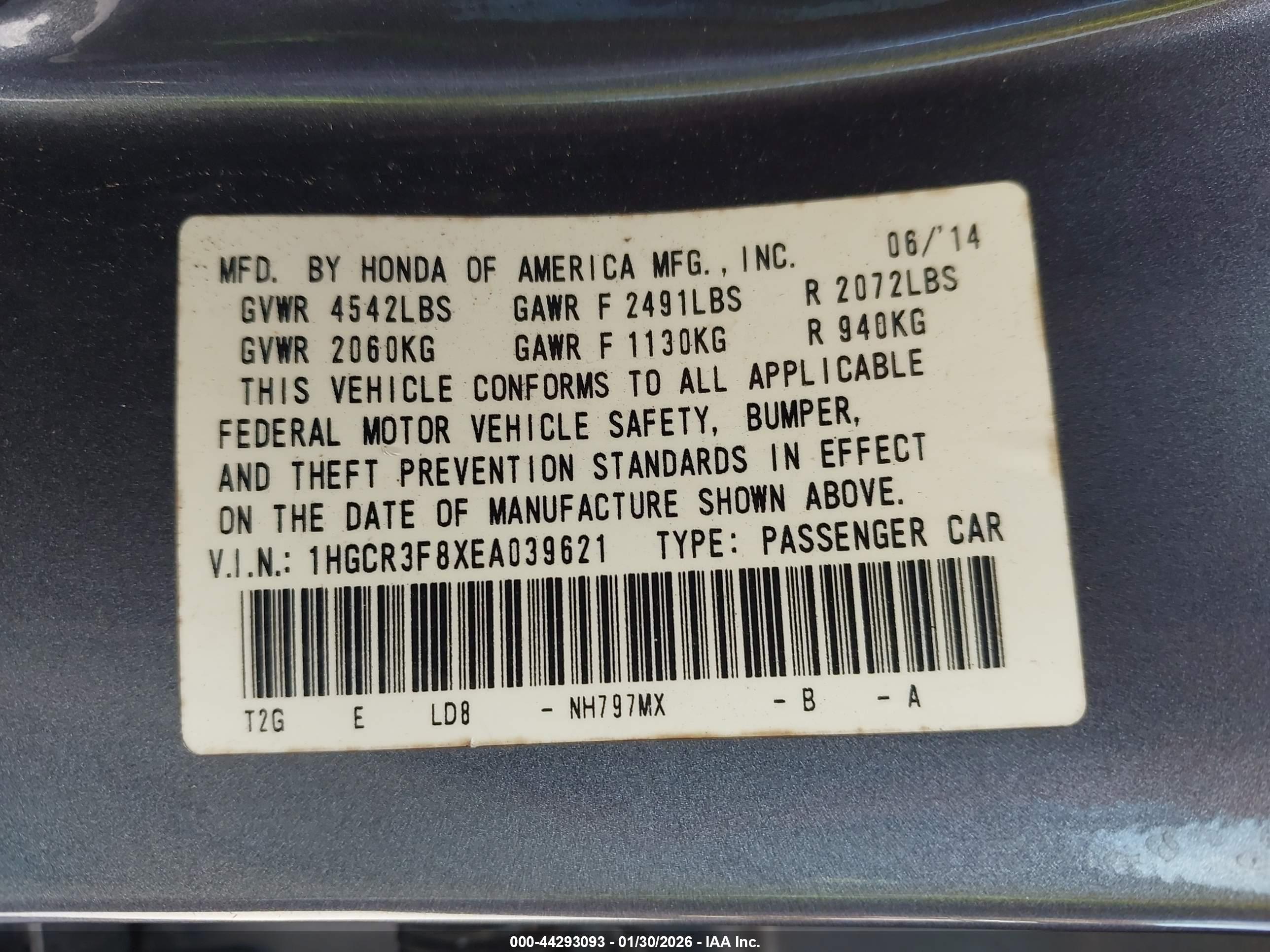 HONDA ACCORD image 9