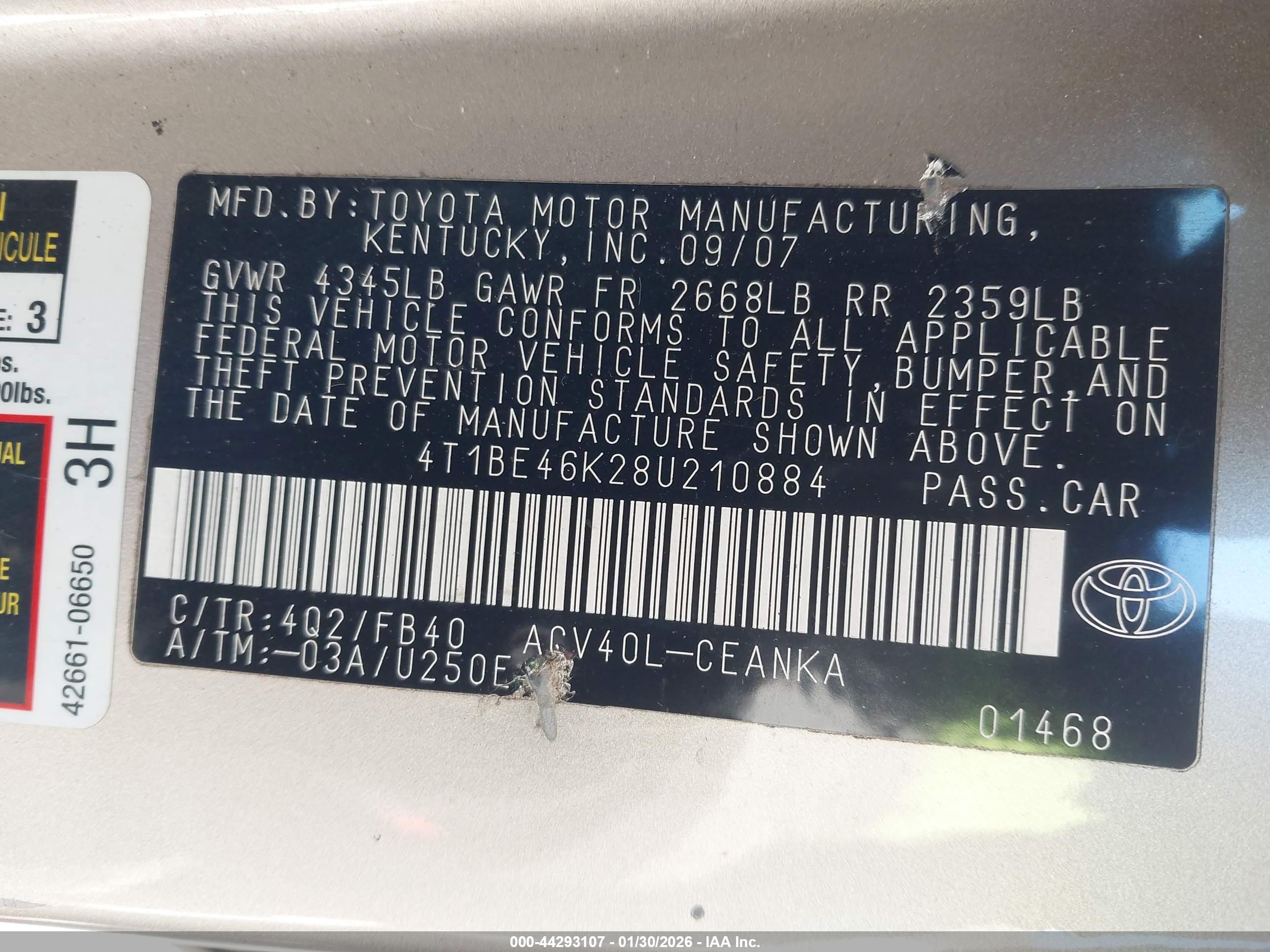 TOYOTA CAMRY image 9
