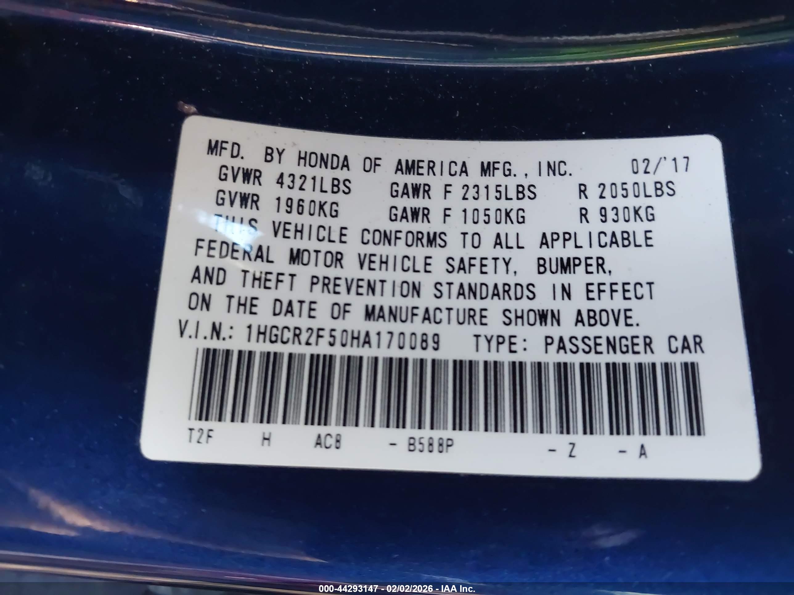 HONDA ACCORD image 9