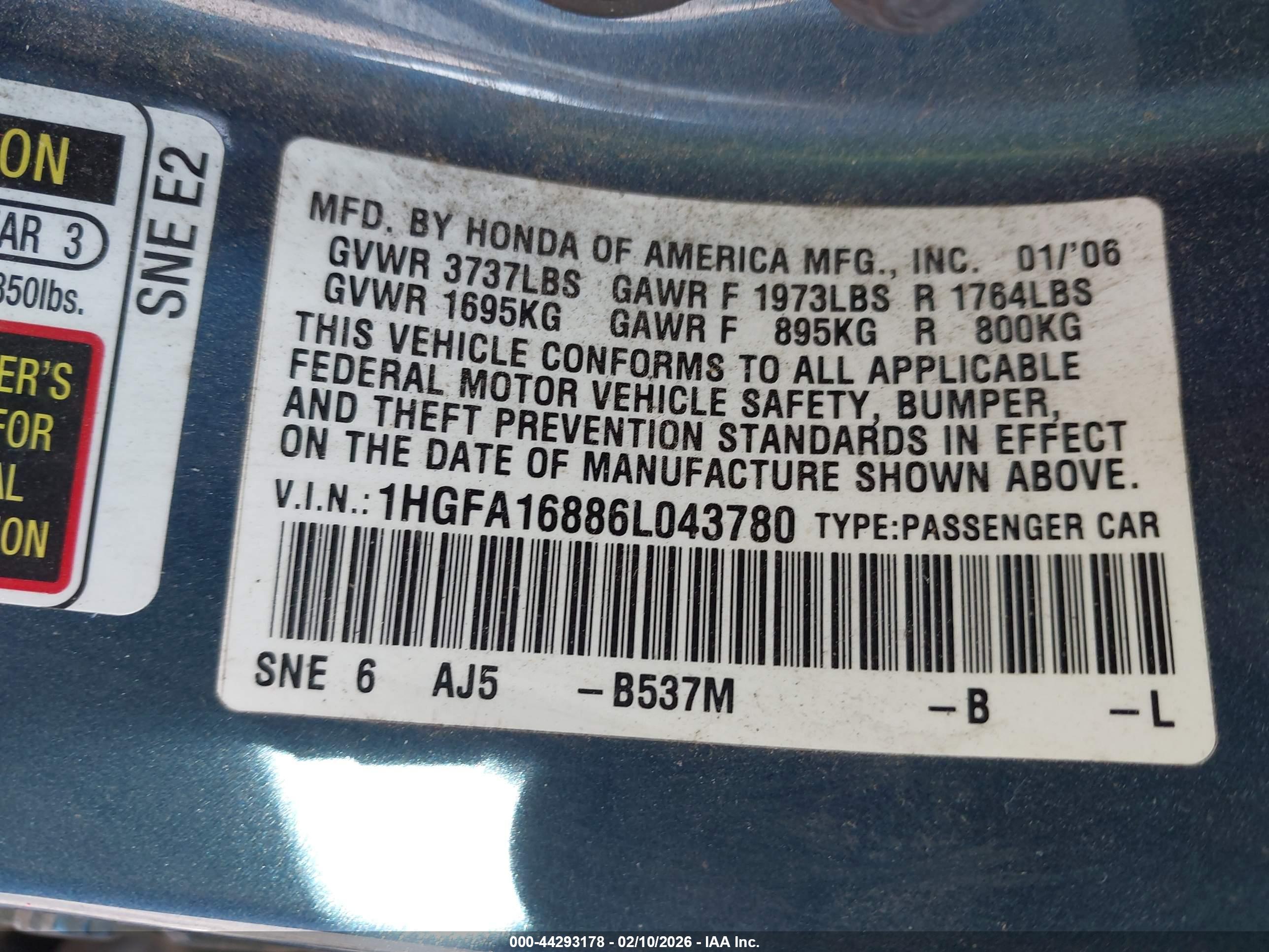 HONDA CIVIC image 9