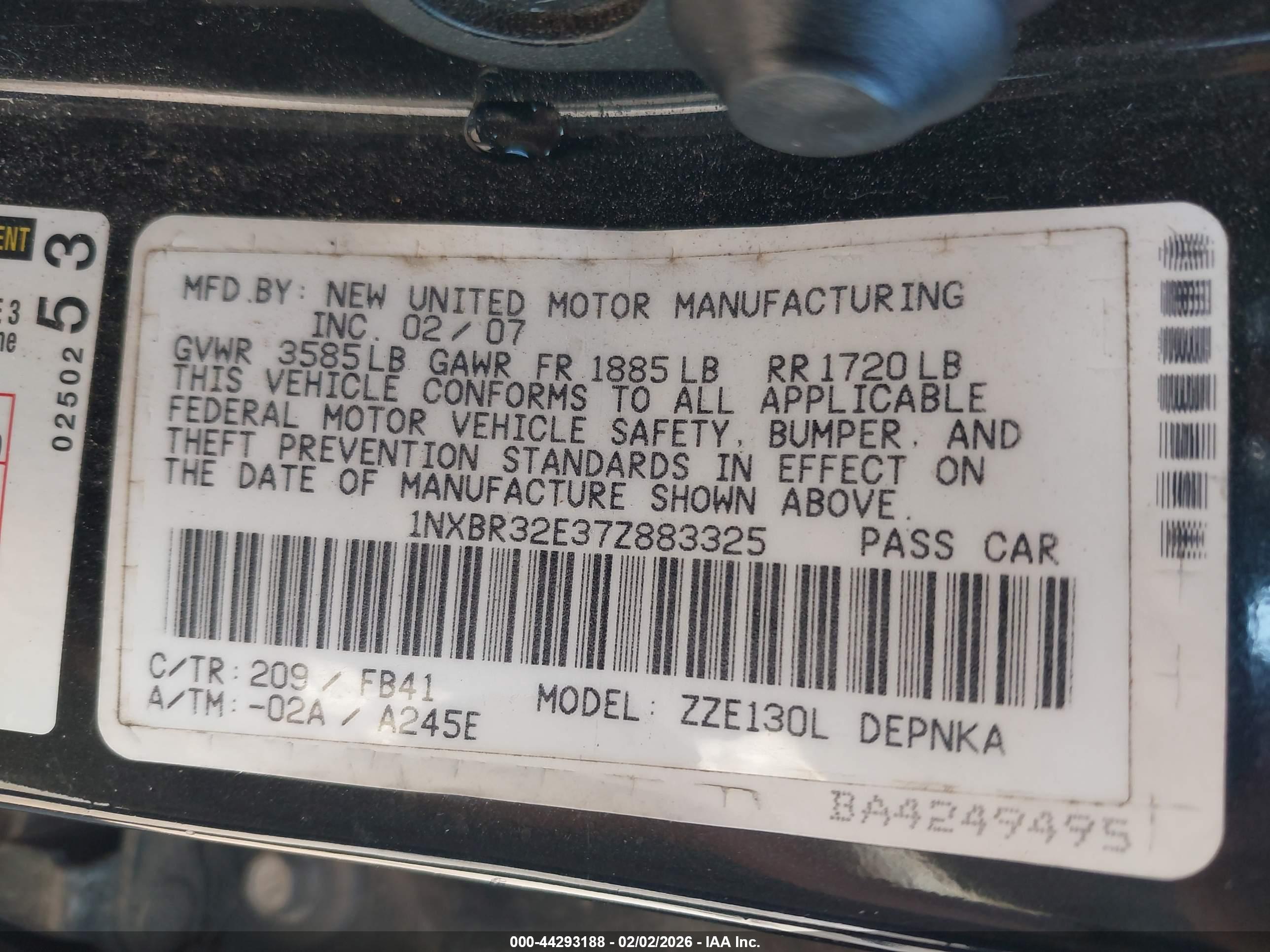 TOYOTA COROLLA image 9