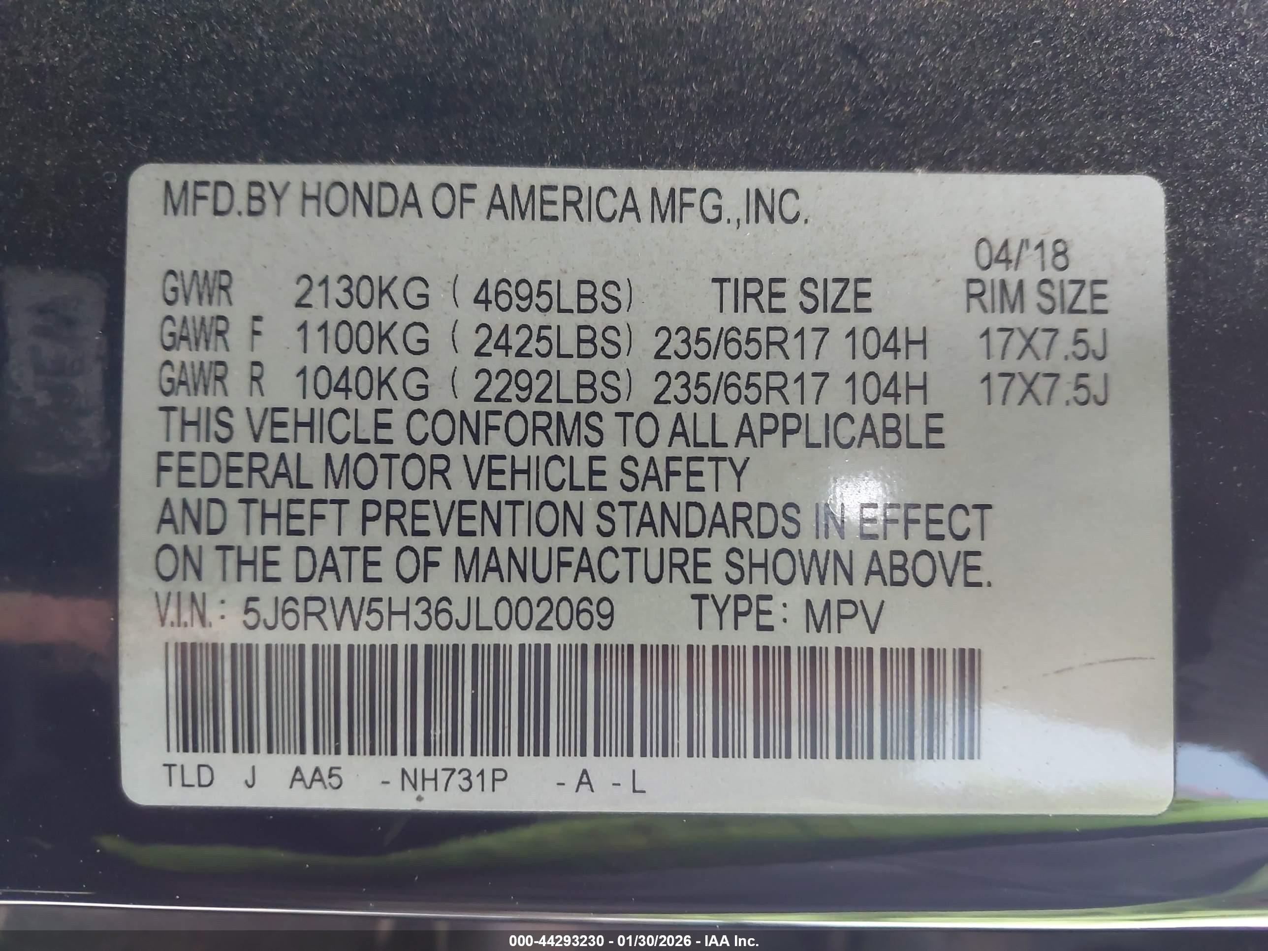 HONDA CR-V image 9