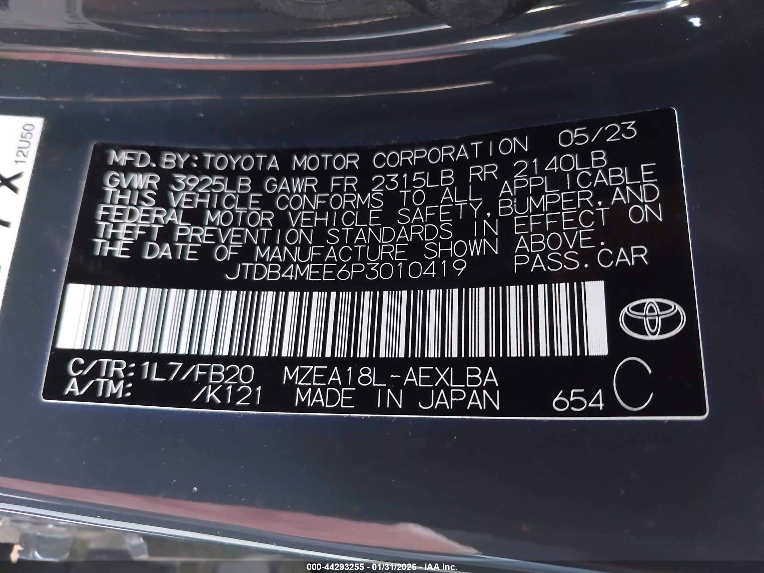 TOYOTA COROLLA image 9