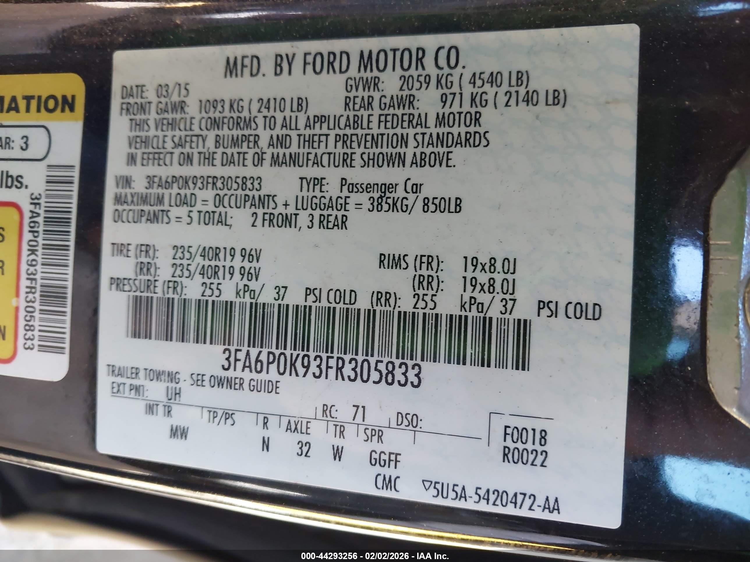 FORD FUSION image 9