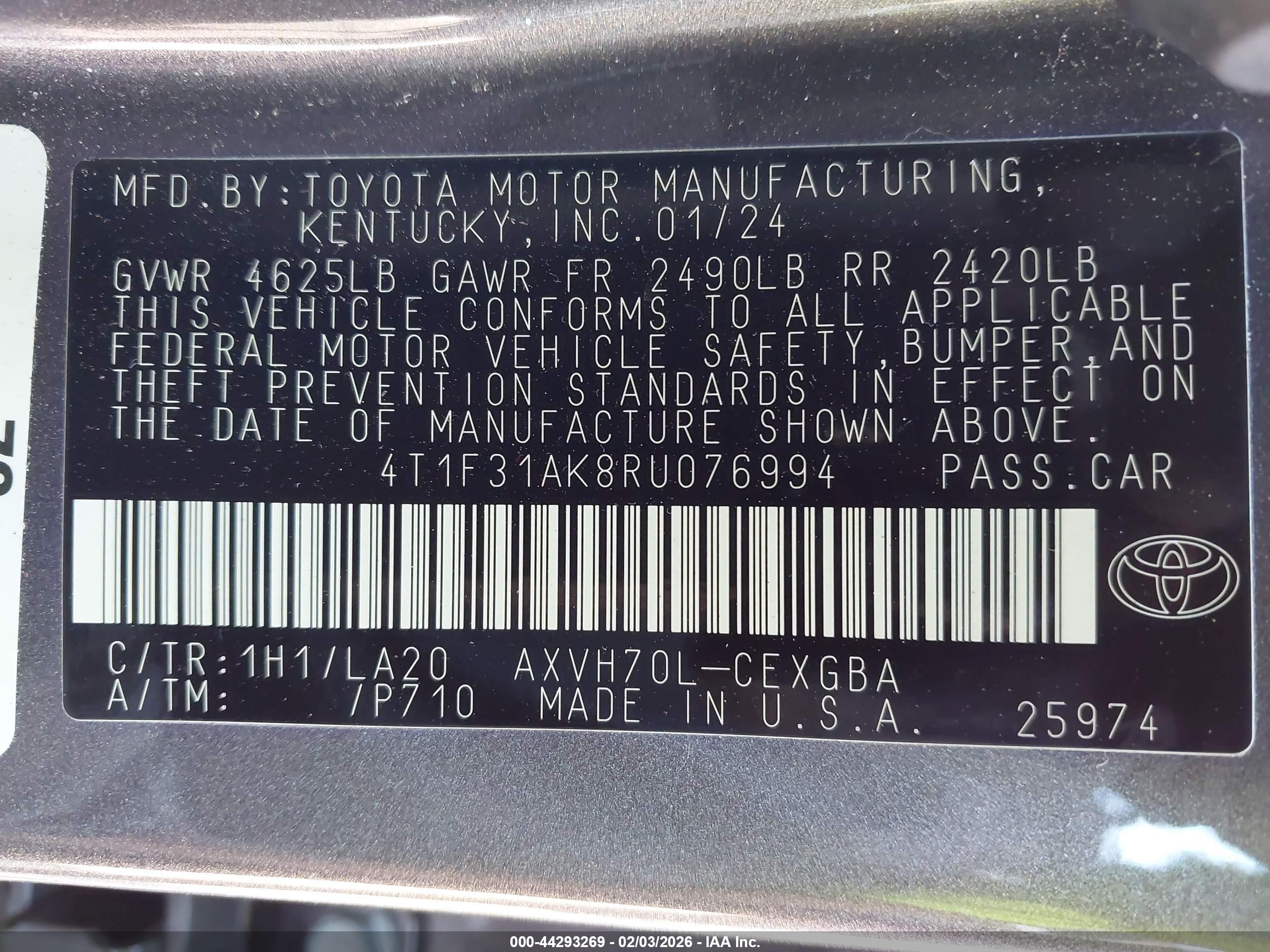 TOYOTA CAMRY image 9