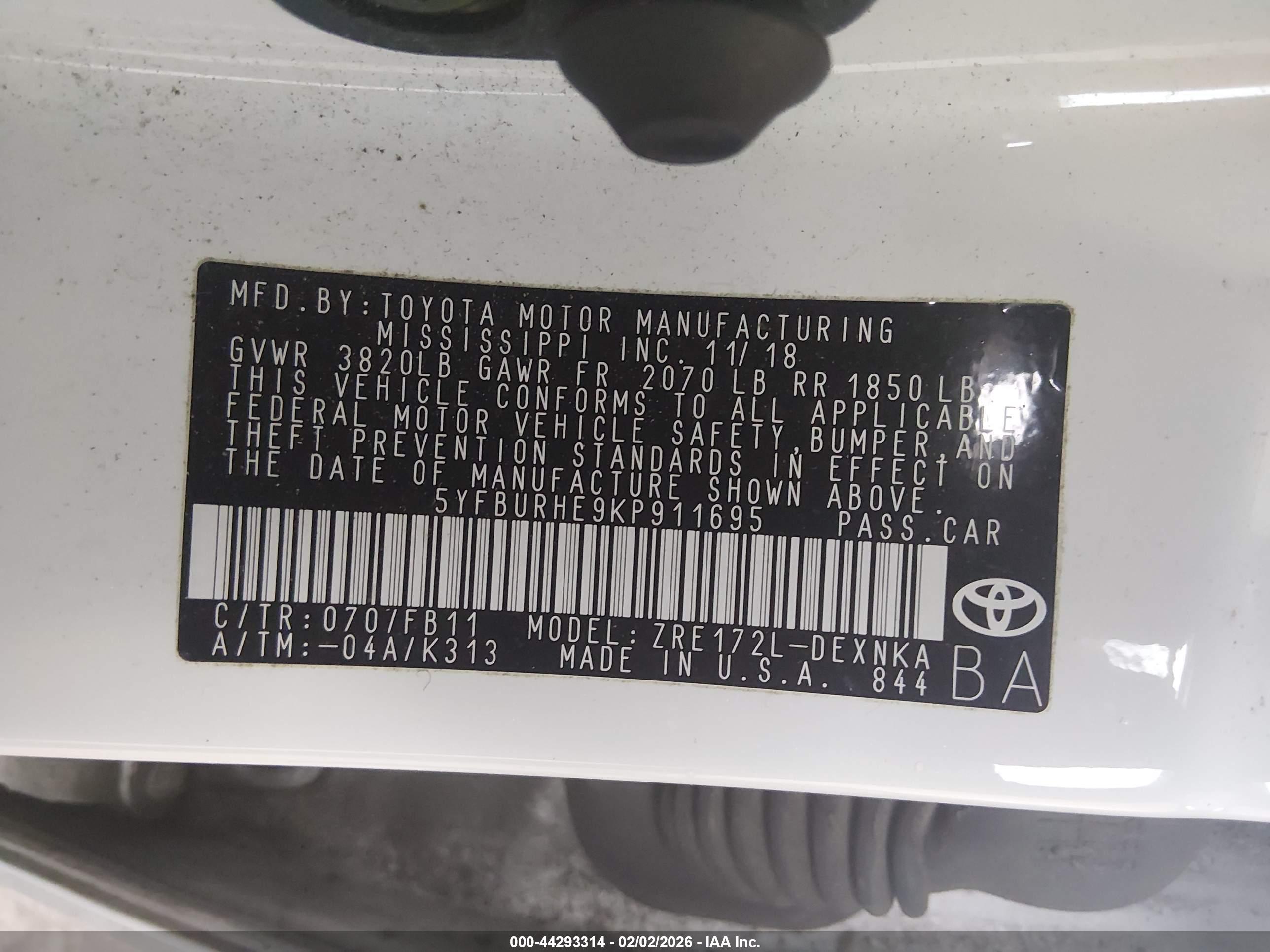 TOYOTA COROLLA image 9