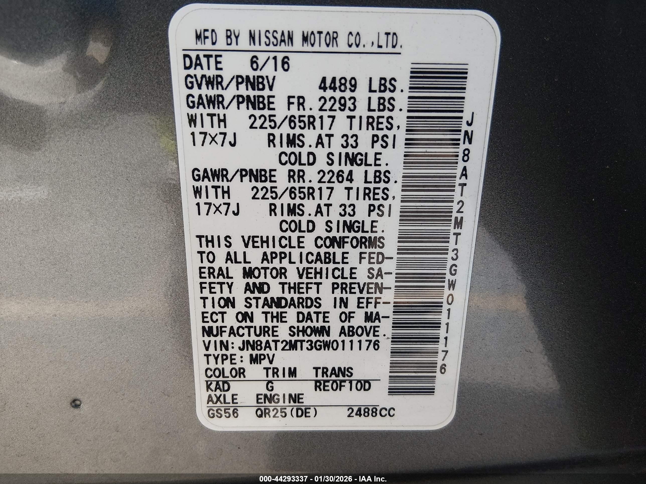 NISSAN ROGUE image 9