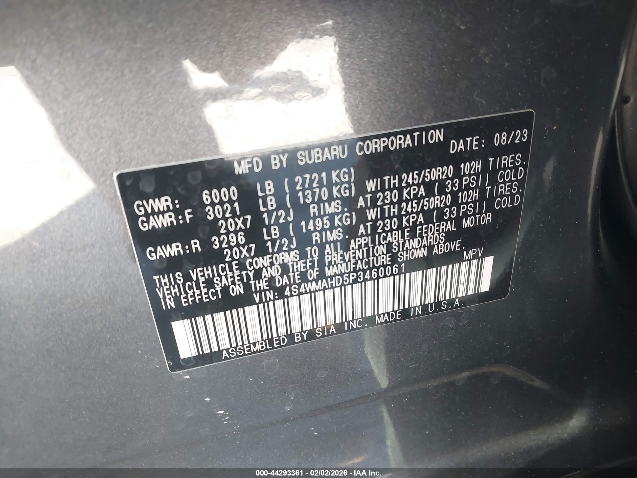 SUBARU ASCENT image 9