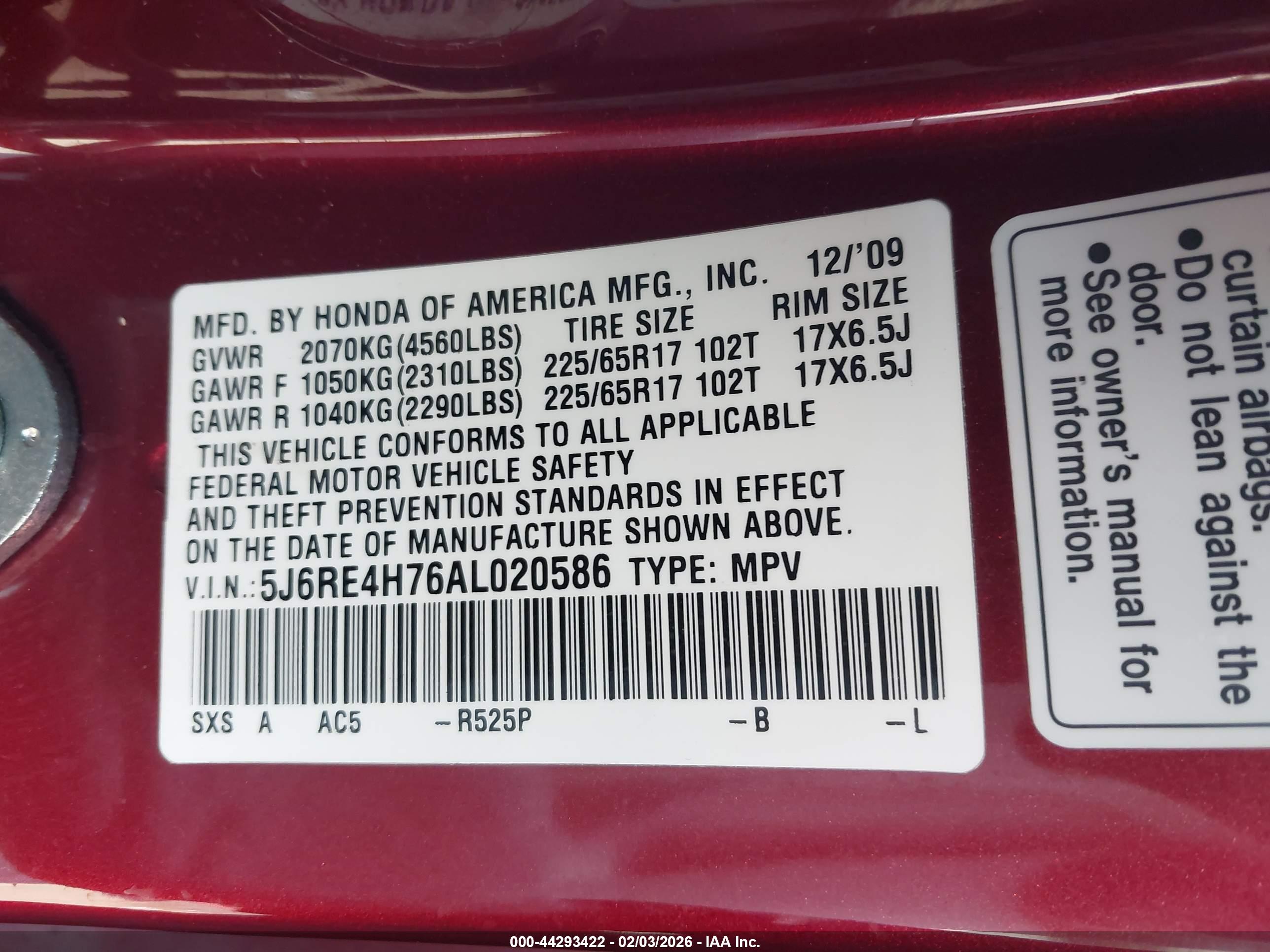 HONDA CR-V image 9