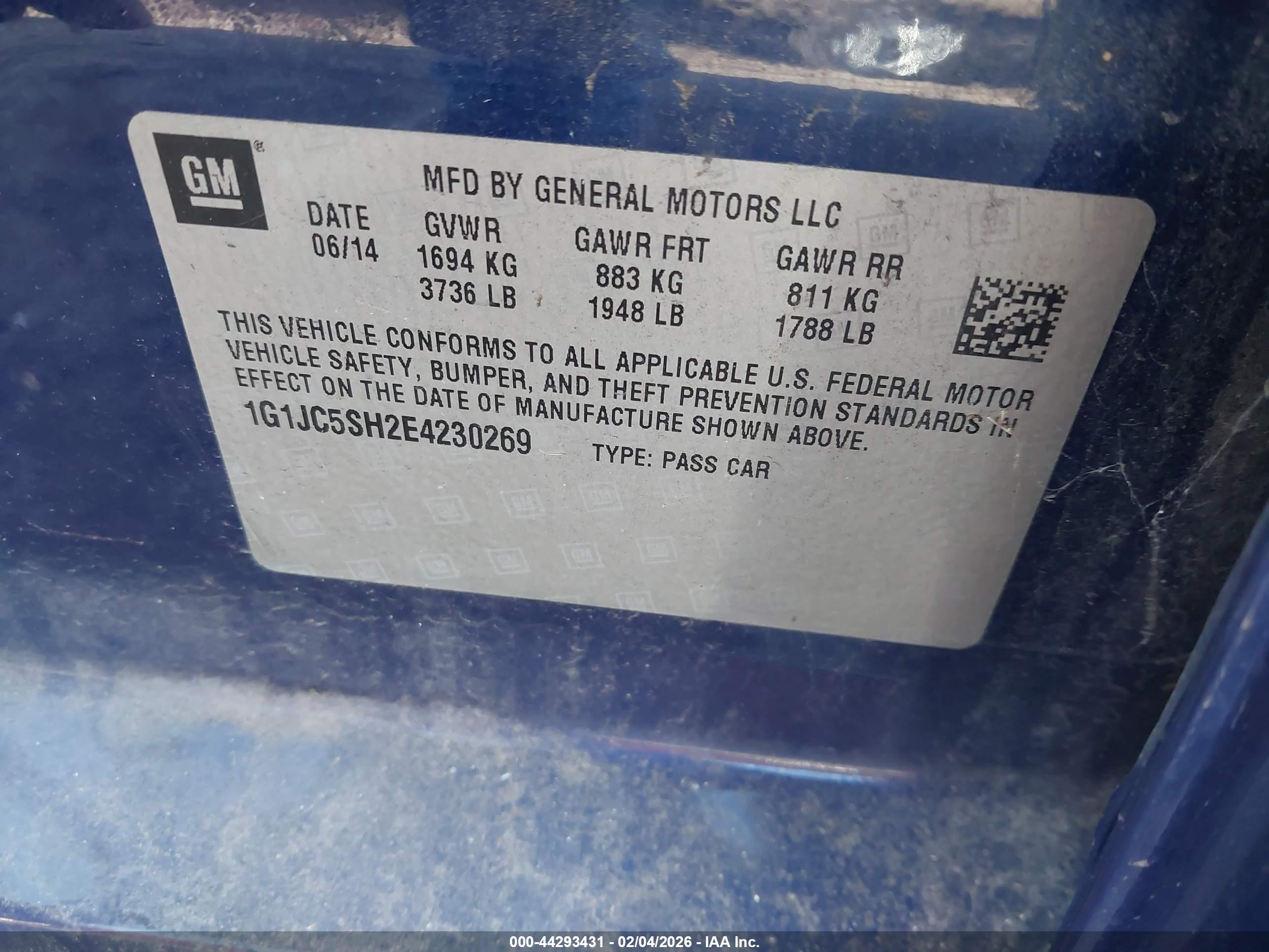 CHEVROLET SONIC image 9