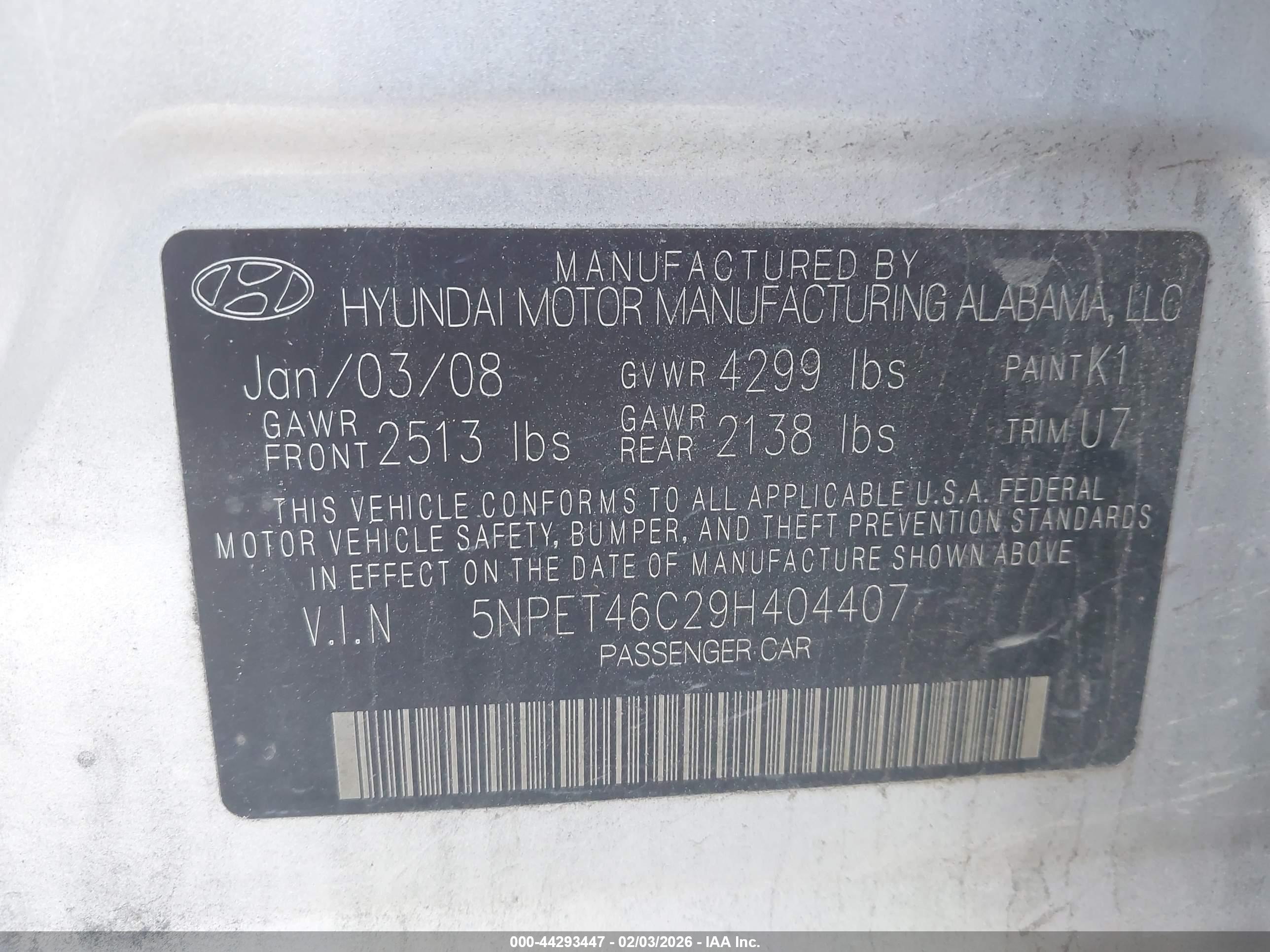 HYUNDAI SONATA image 9