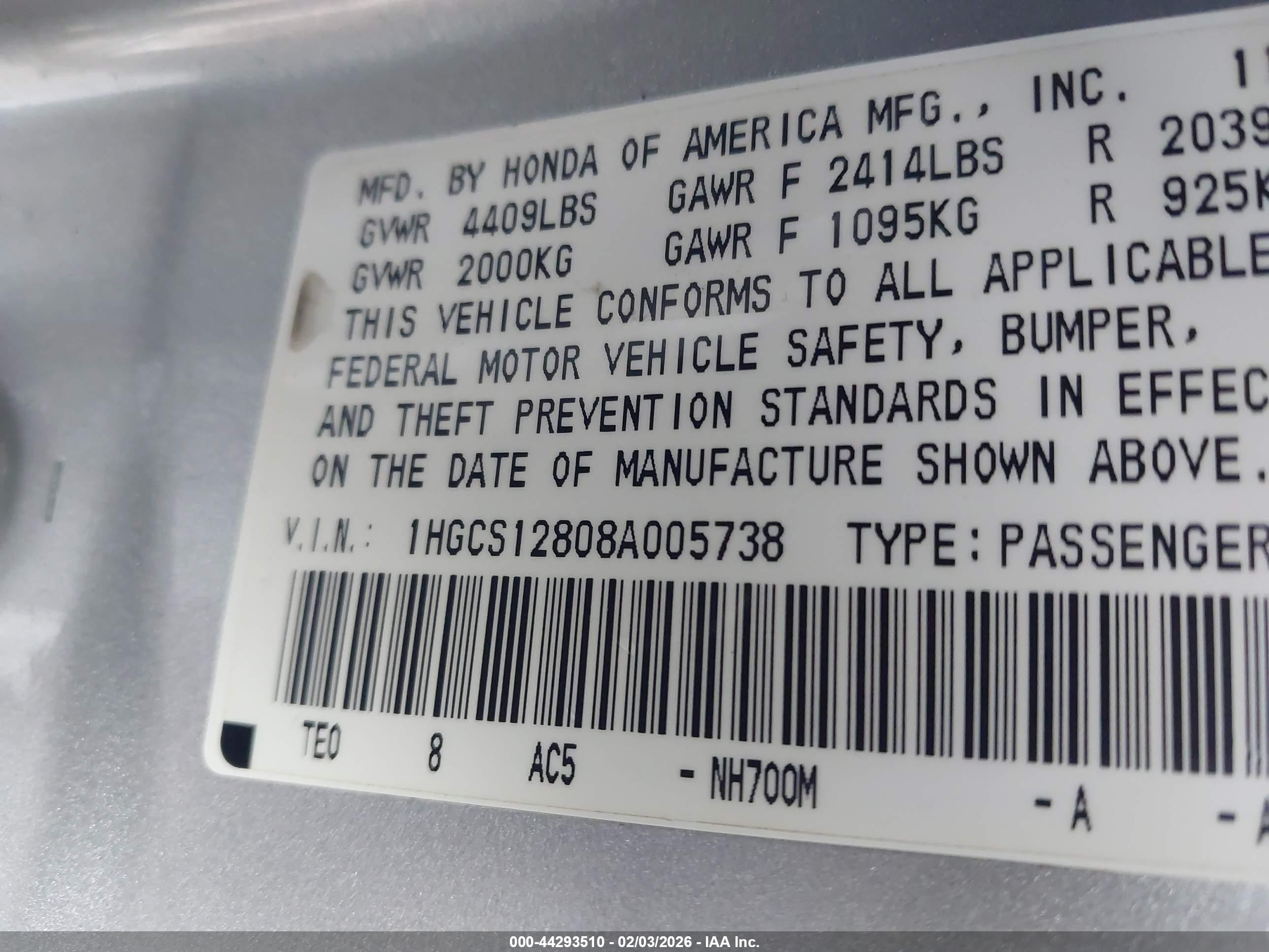 HONDA ACCORD image 9