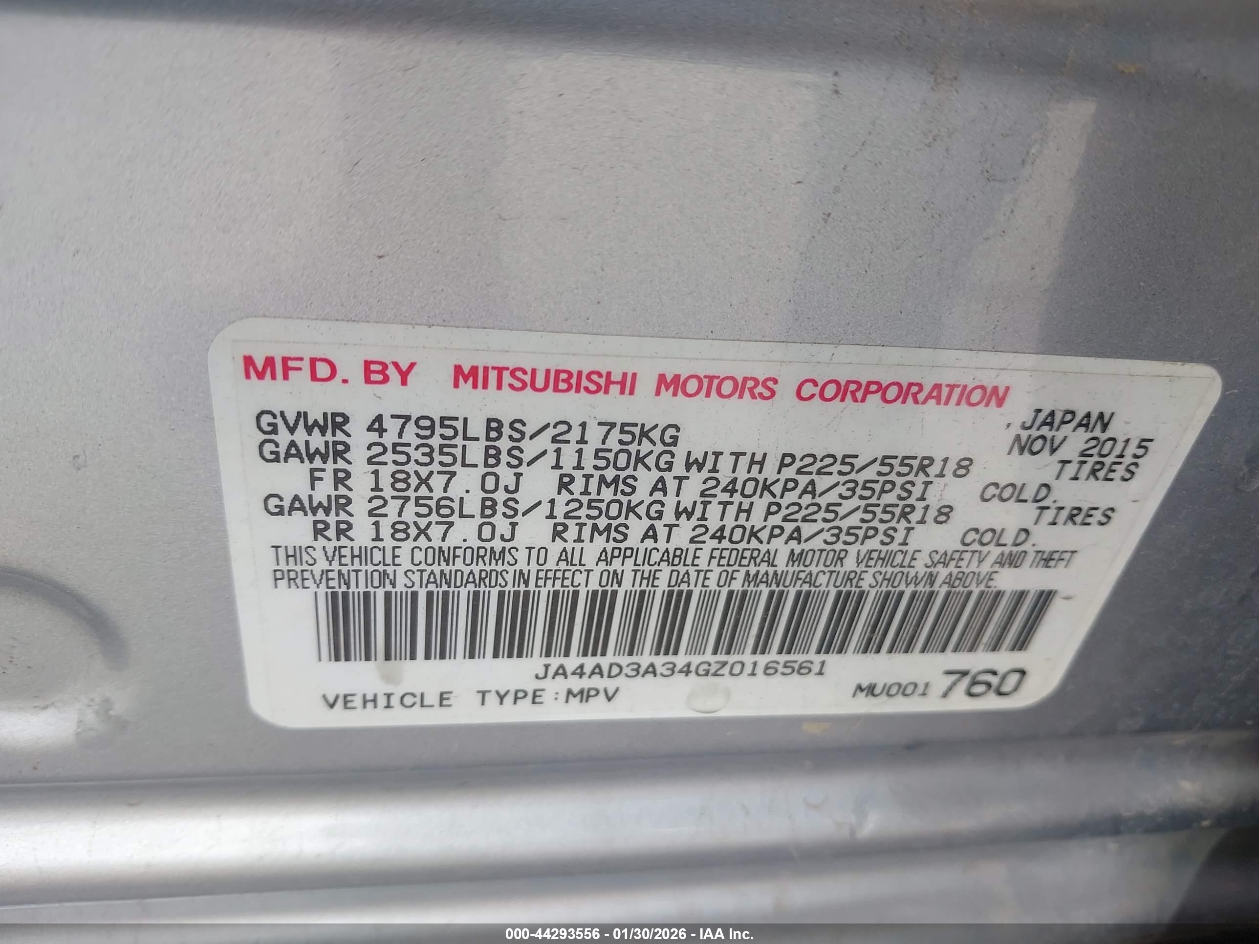MITSUBISHI OUTLANDER image 9
