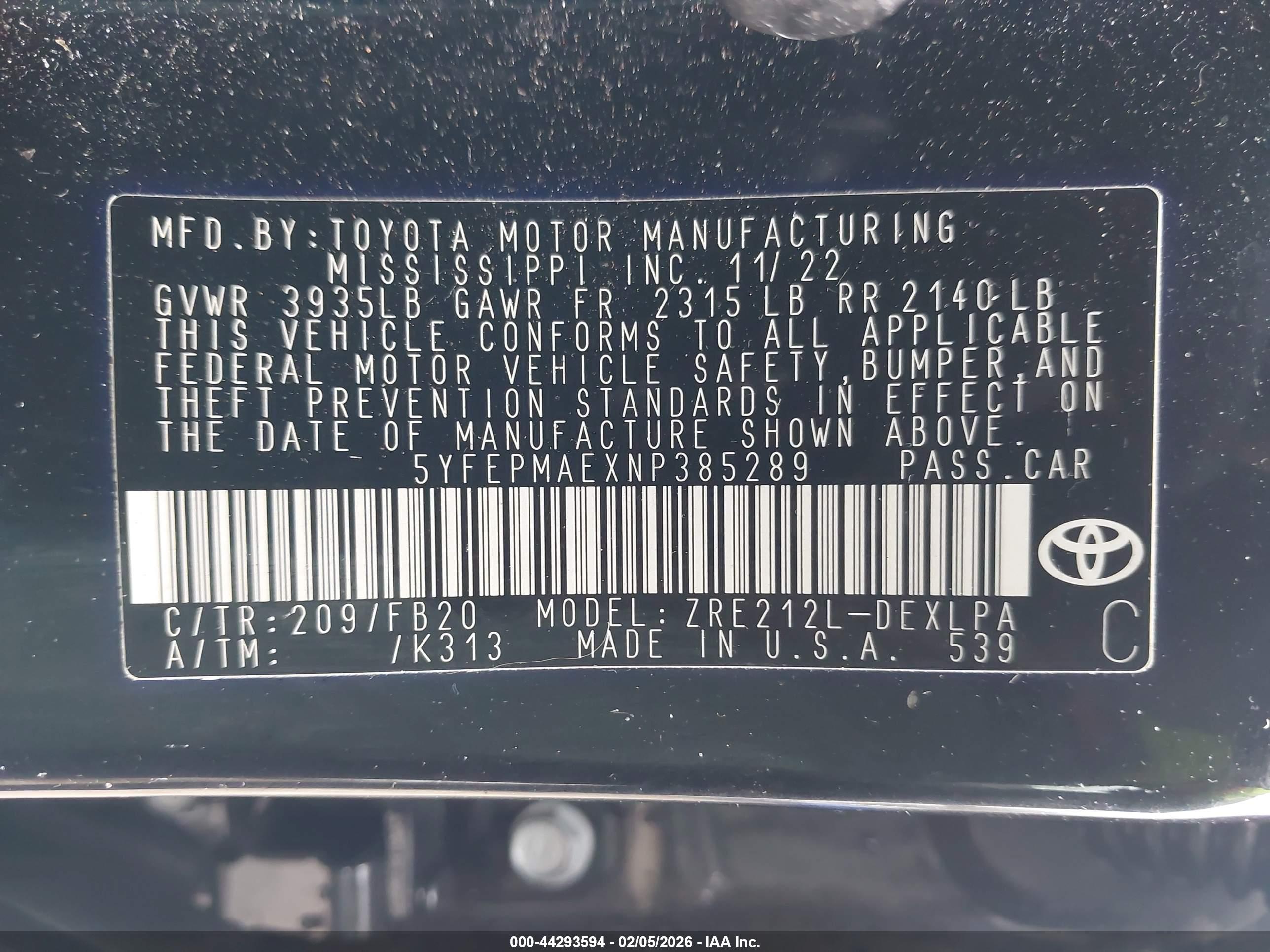TOYOTA COROLLA image 9