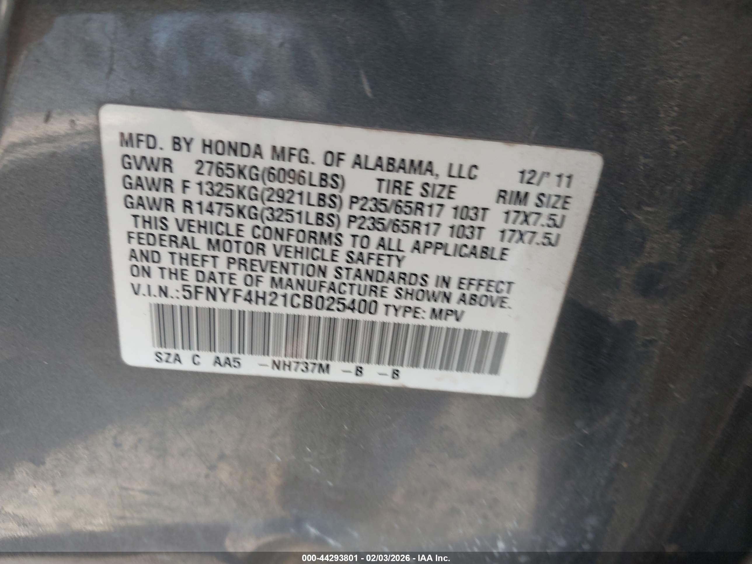 HONDA PILOT image 9