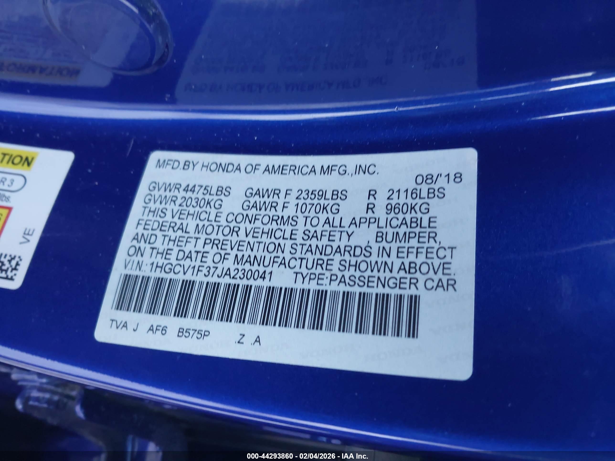 HONDA ACCORD image 9