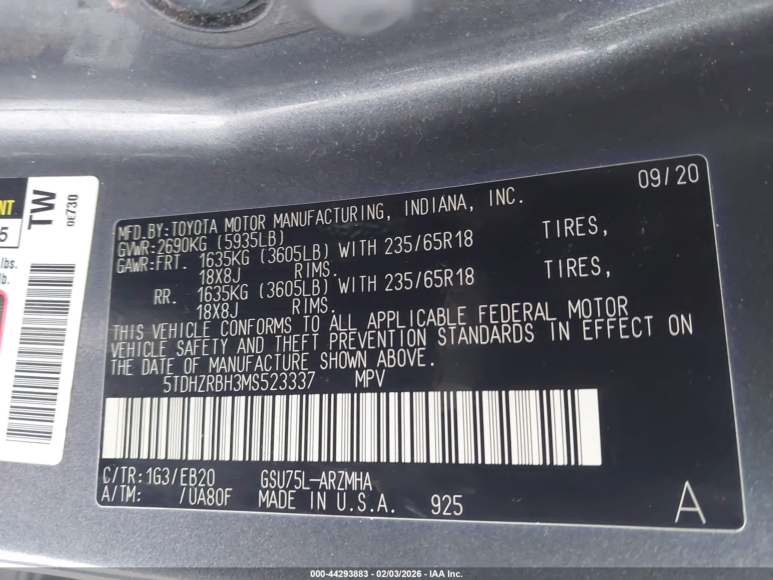 TOYOTA HIGHLANDER image 9