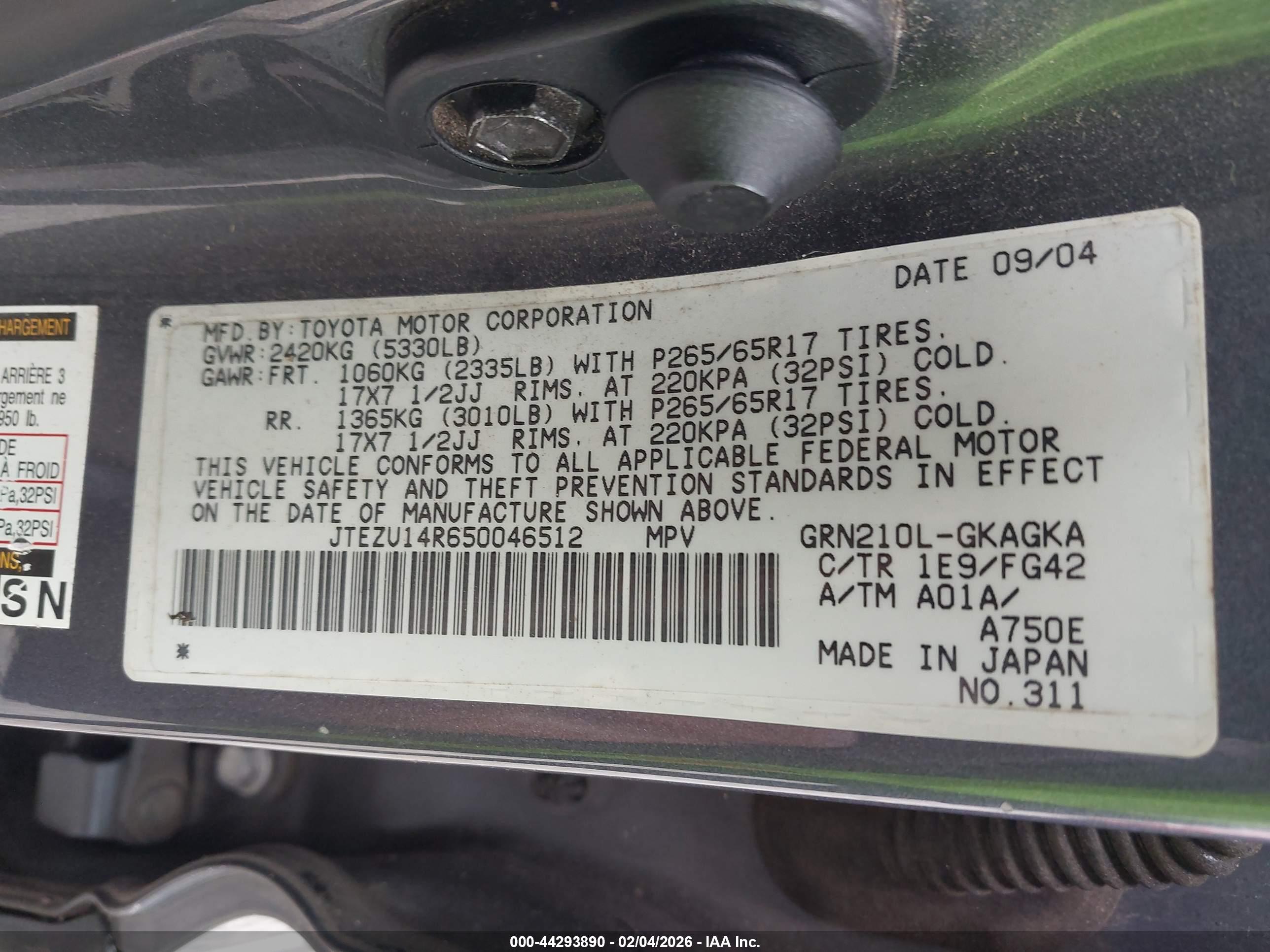 TOYOTA 4RUNNER image 9